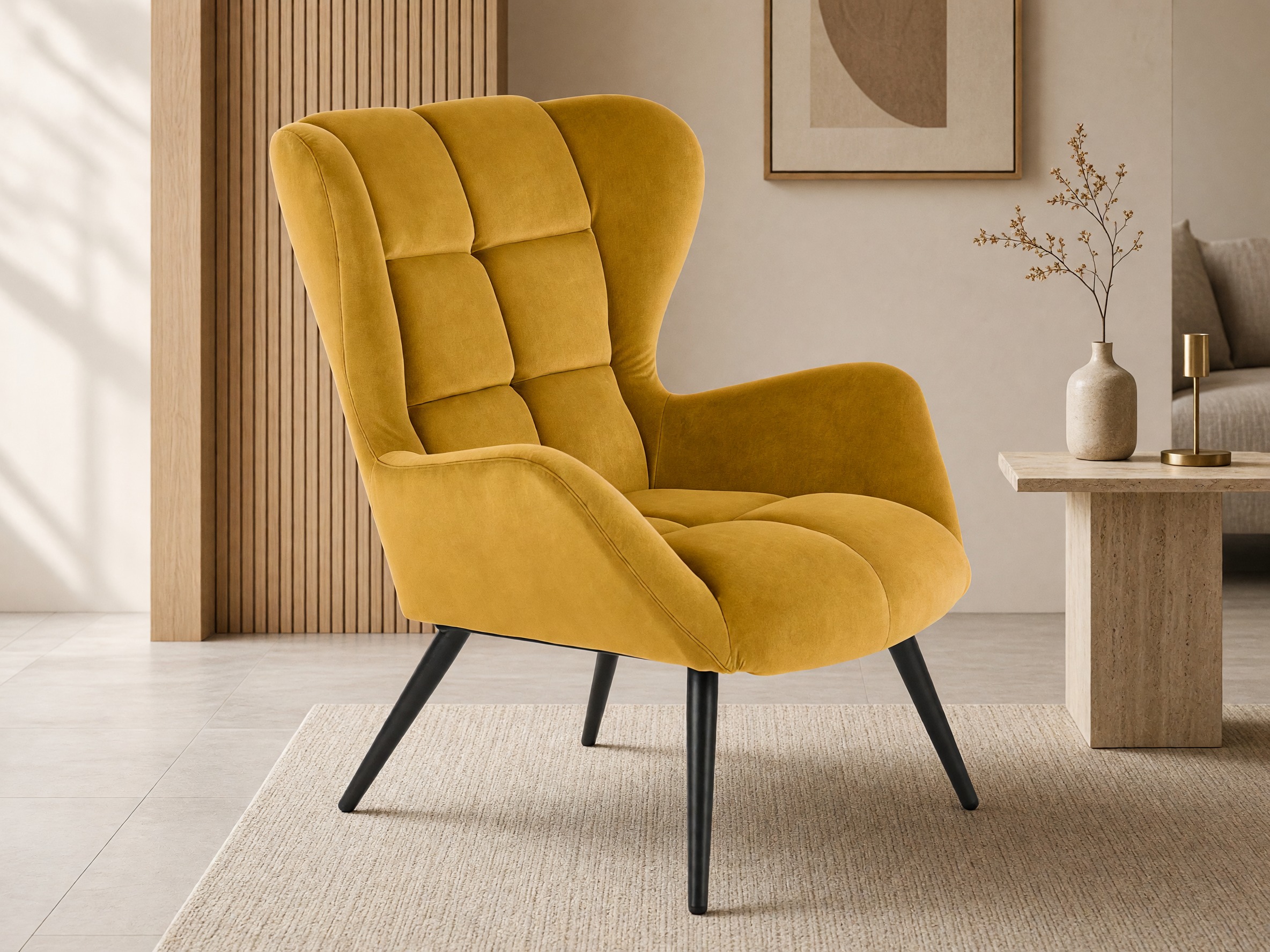 Fauteuil Houston 1079 (Jaune foncé)