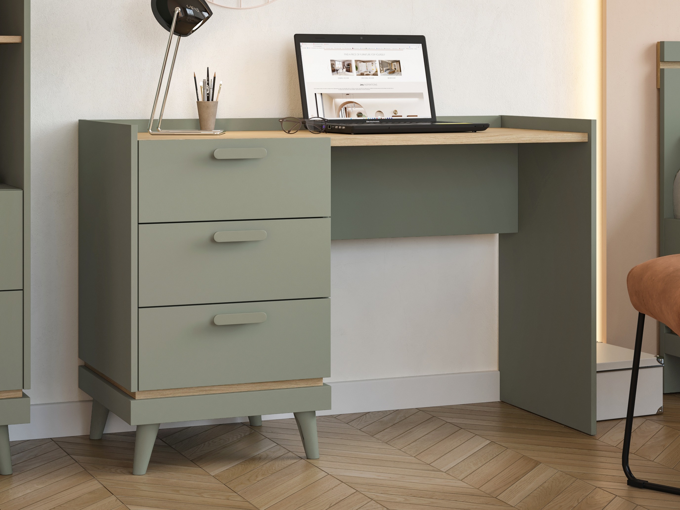 Bureau Fertalu 103 (Vert + Chêne)