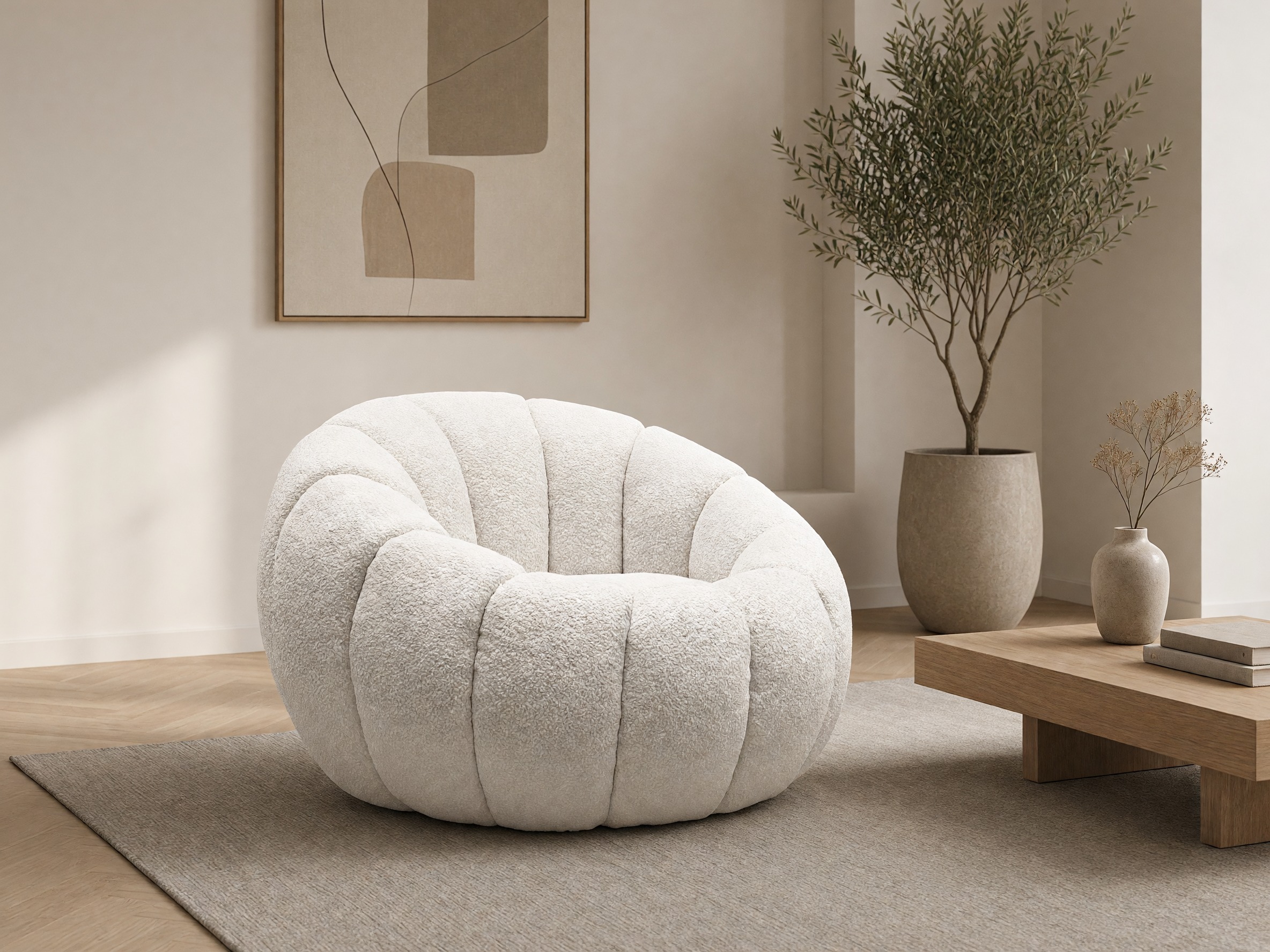 Fauteuil Houston Lana (Crème)