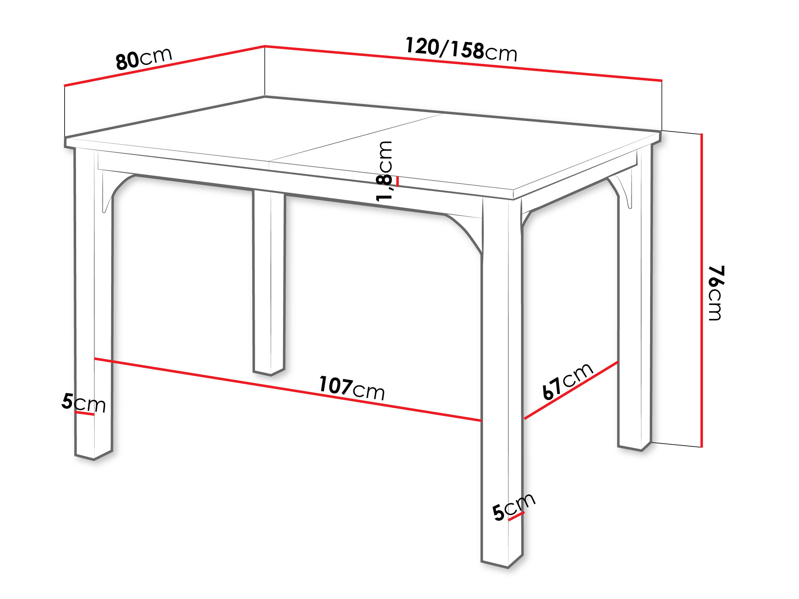 Table Oswego 135 (Marbre noir + Noir)
