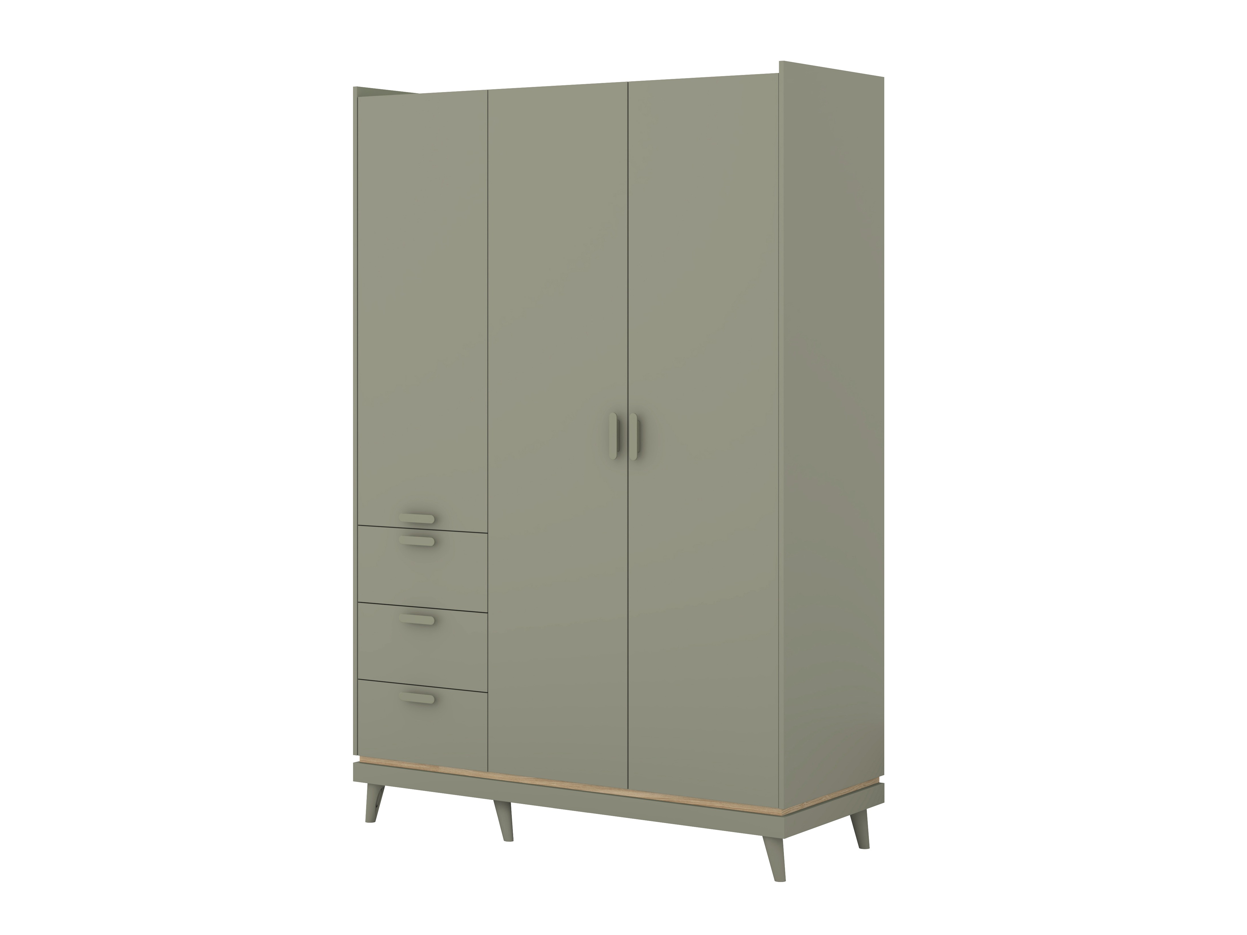 Armoire Fertalu 100 (Vert + Chêne)