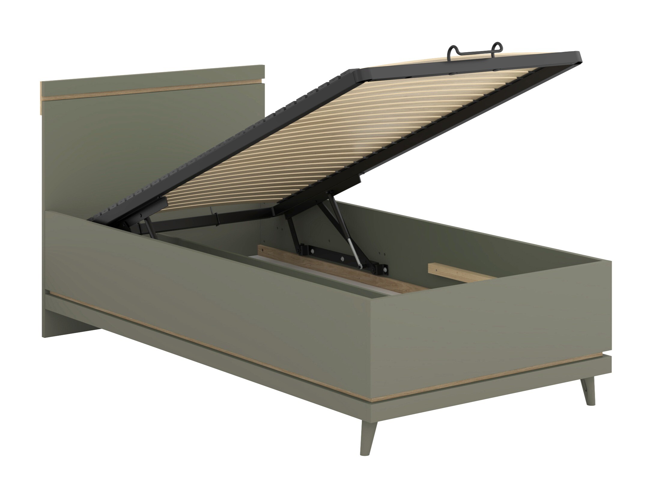 Lit Fertalu 107 (Vert + Chêne)