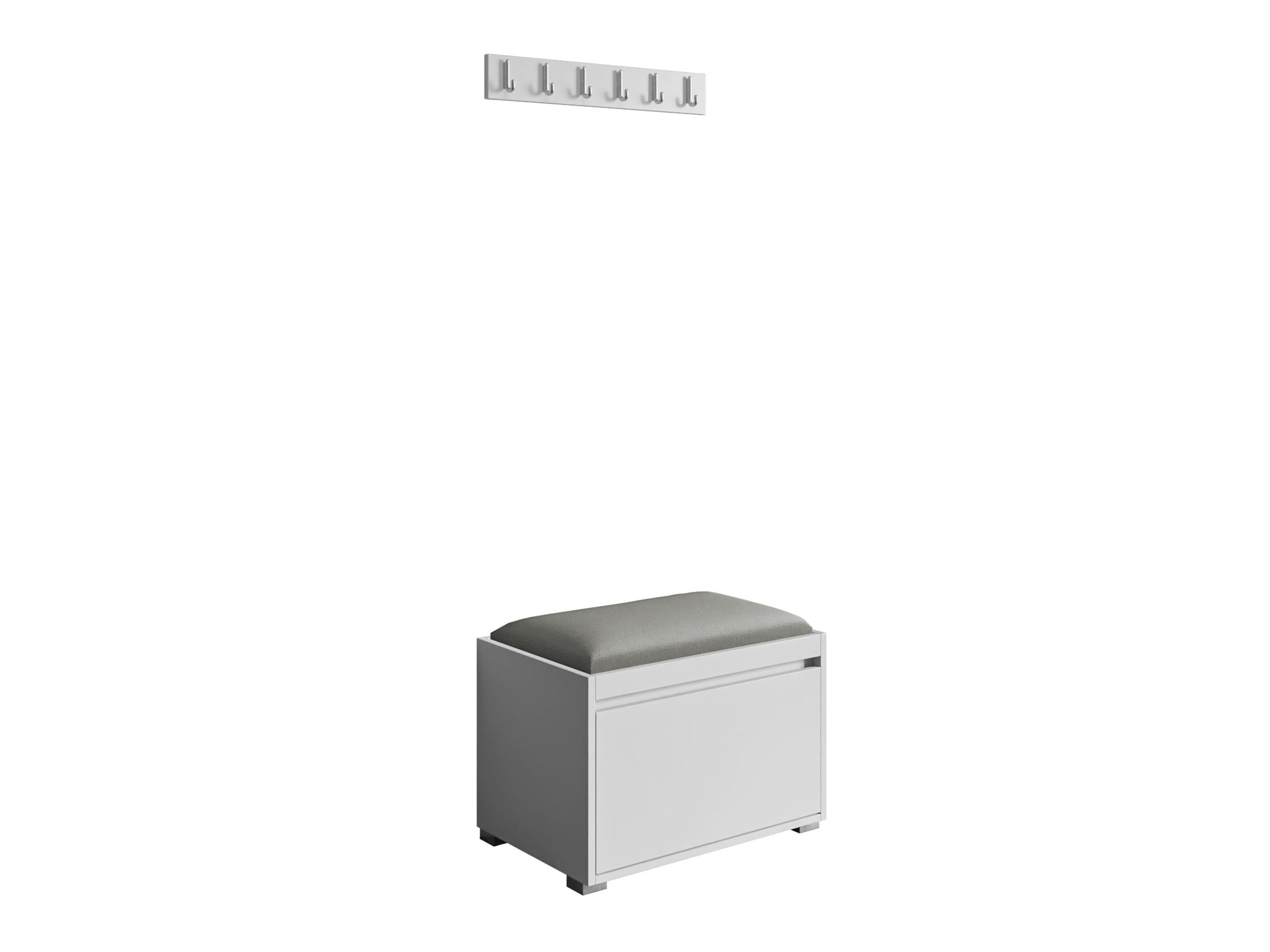 Meuble d'entrée Comfivo Pinus VIII (Blanc + Polo 894)