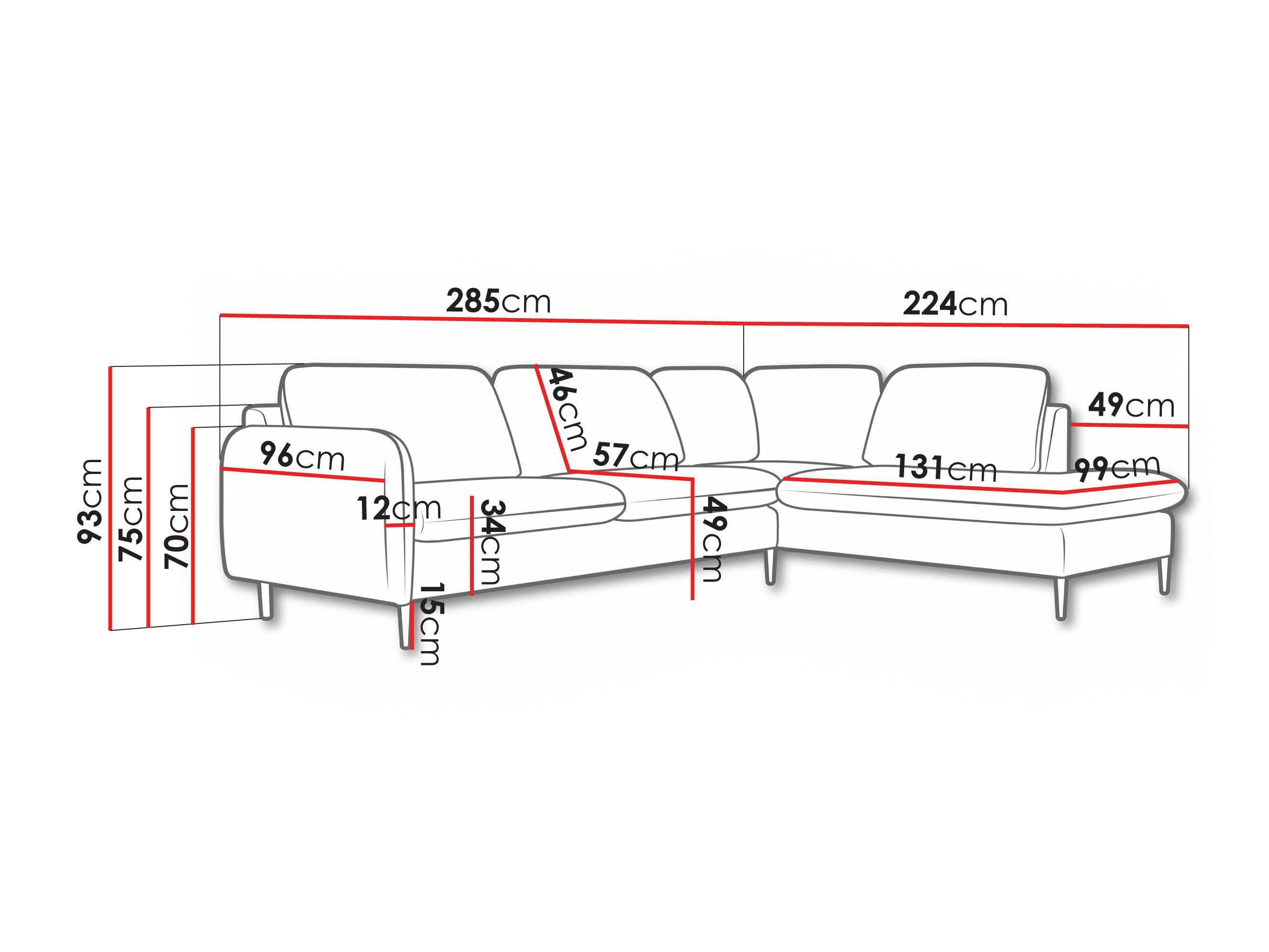 Canapé d'angle Lufkin 150 (Perfect Harmony 01)