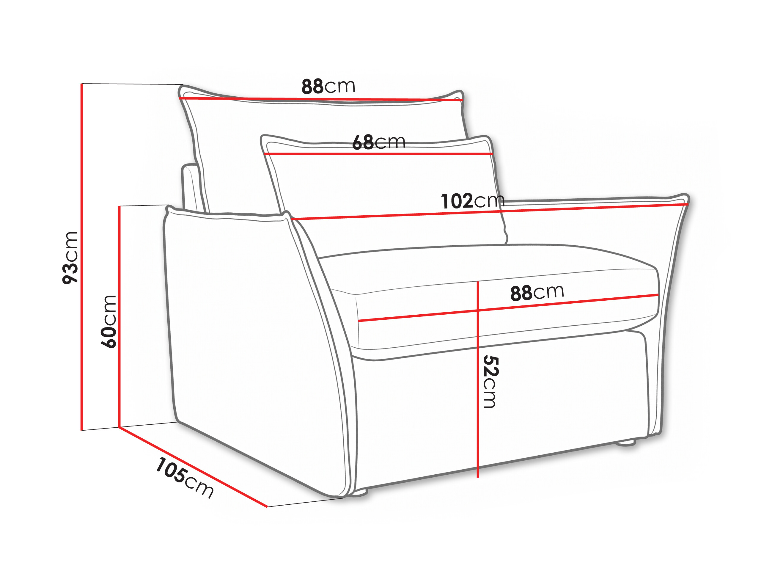 Fauteuil Fersali 105 (Lincoln 86)