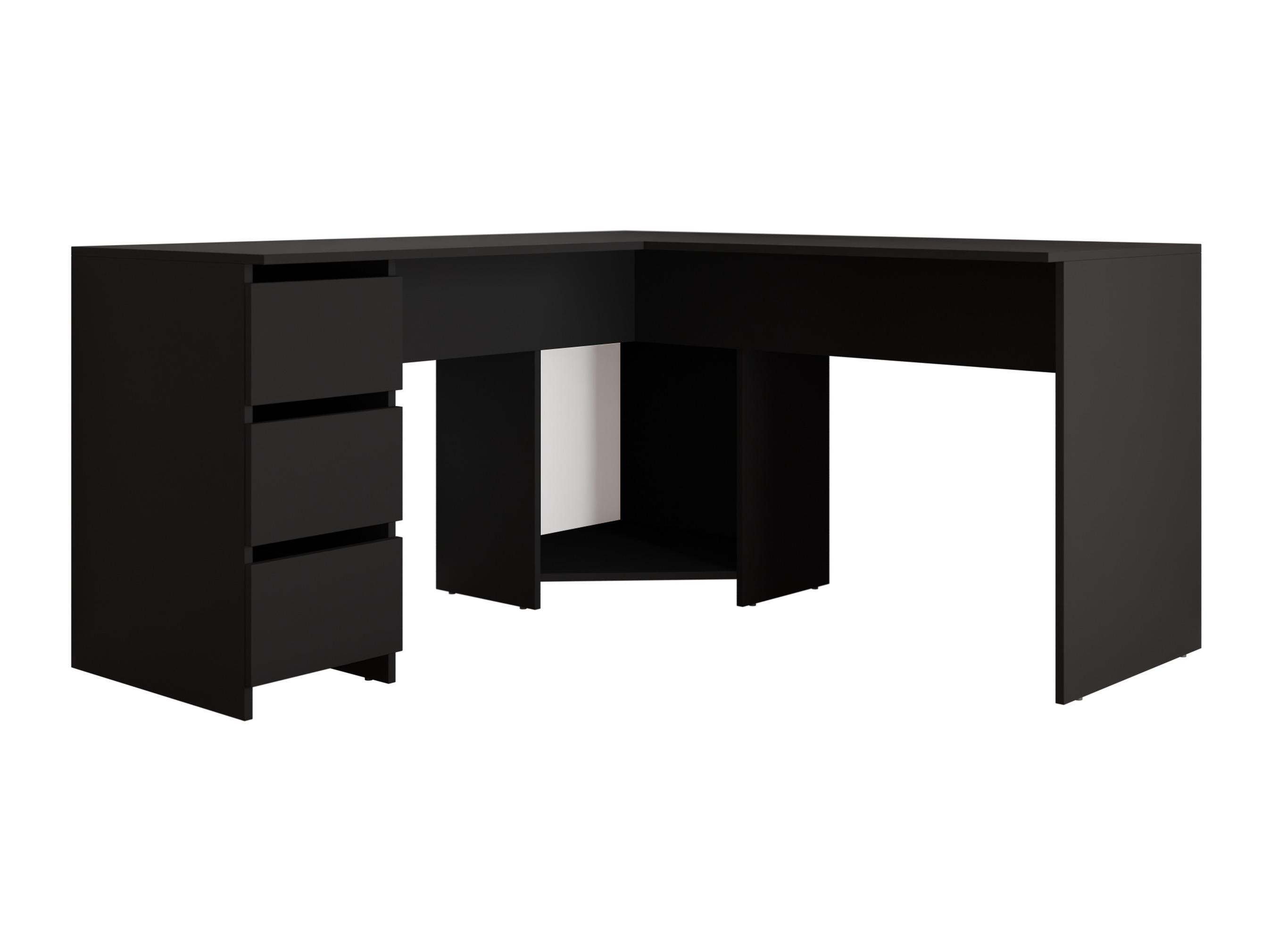 Bureau d'angle Comfivo Insuler (Noir)