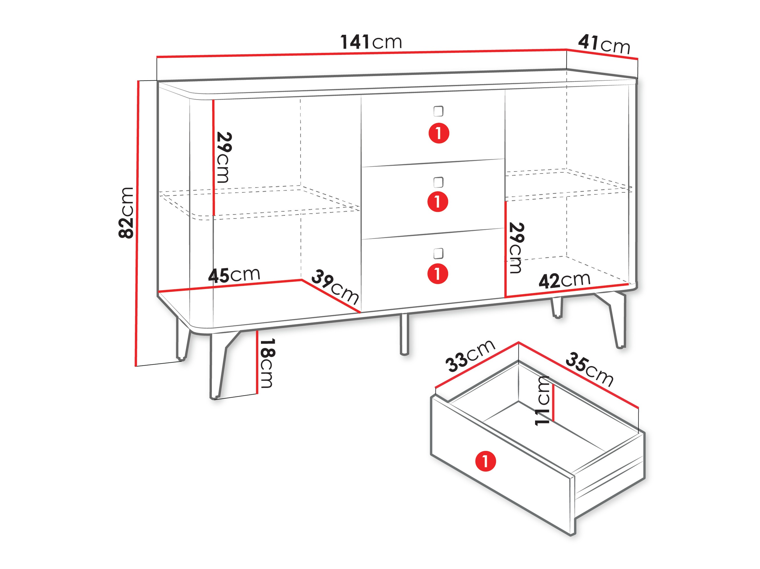 Commode Telivo 103