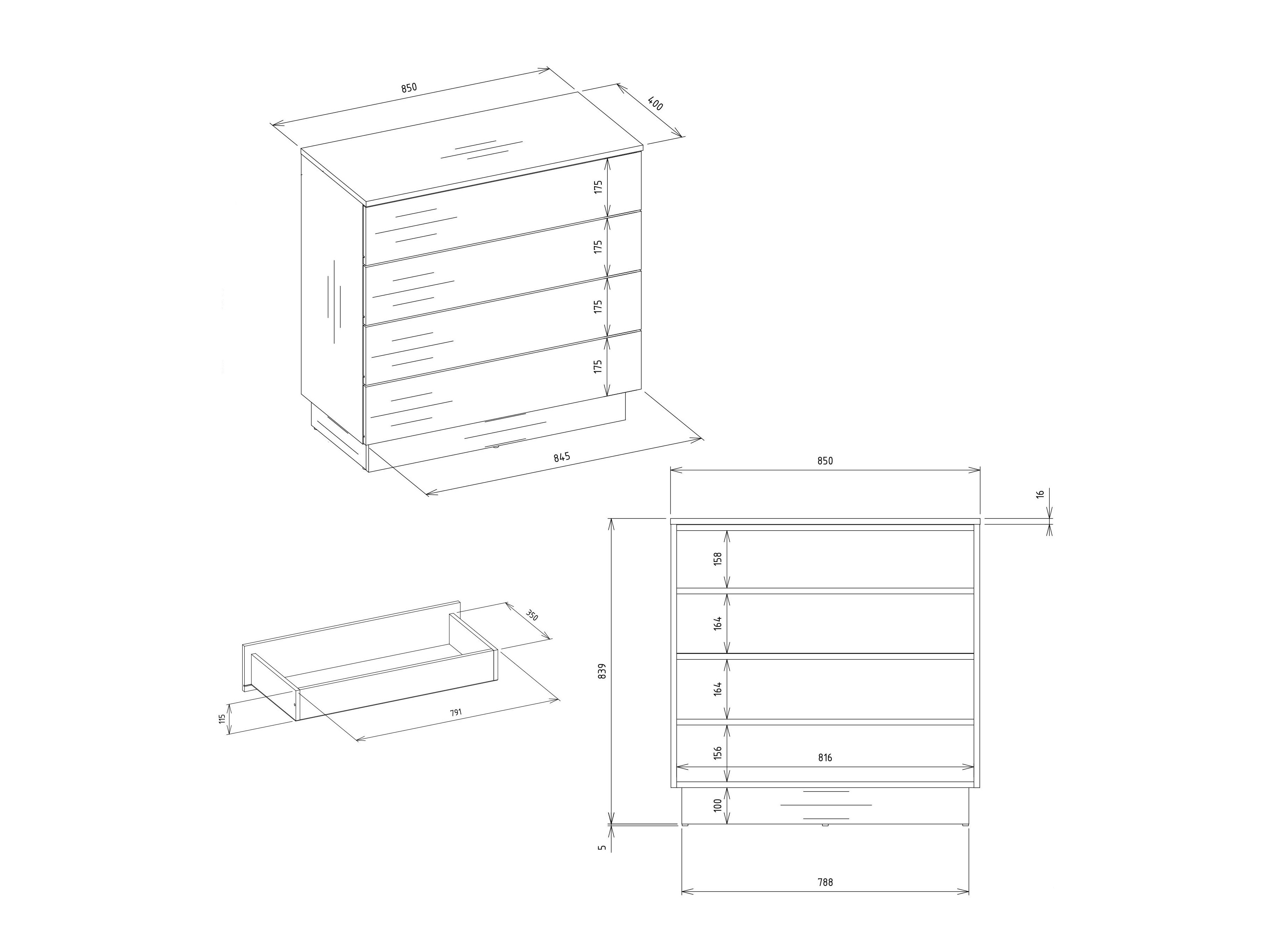 Commode Mandeville 406 (Cachemire)