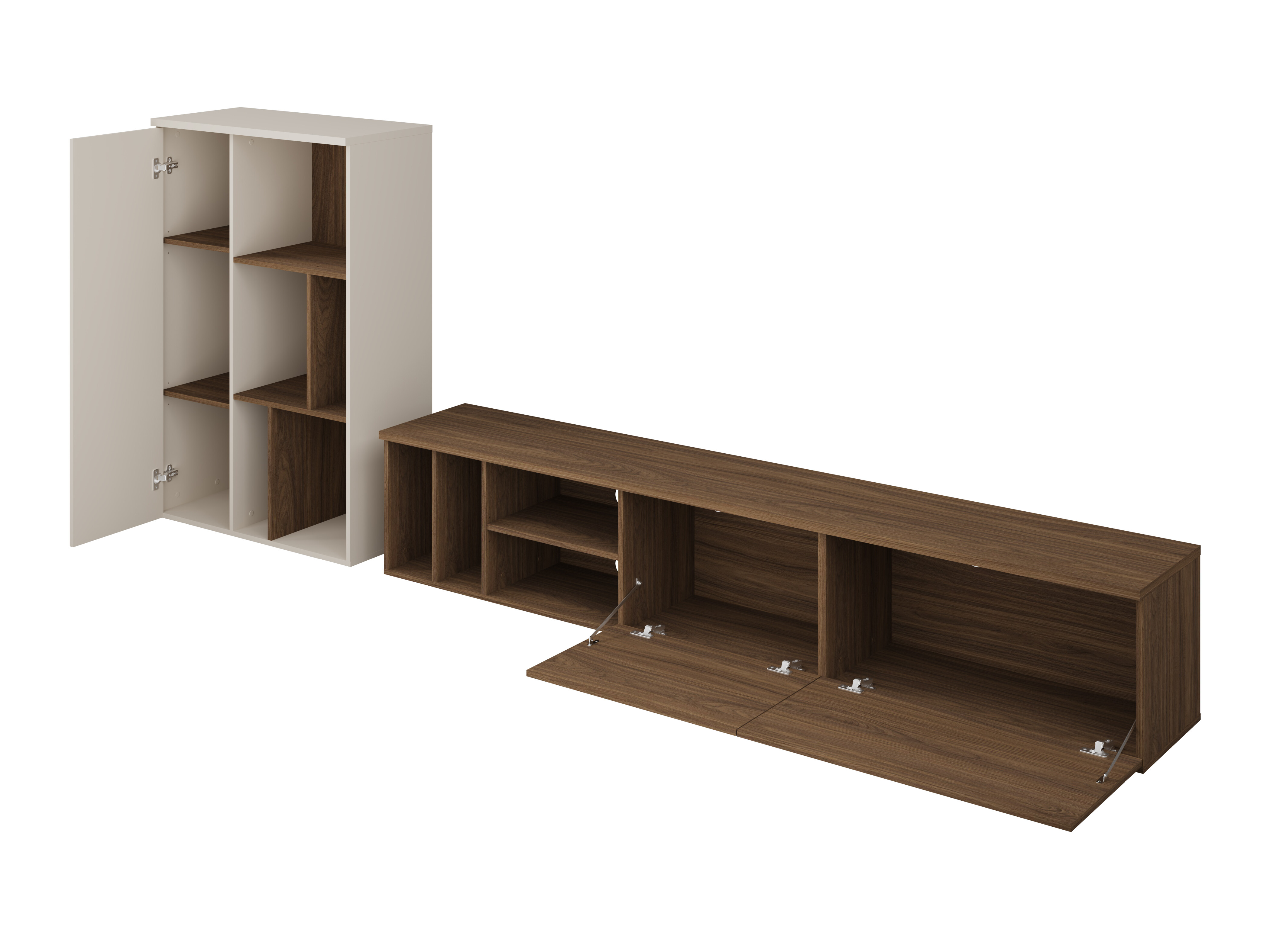 Ensemble de salon Austin 399 (Noyer + Cachemire)