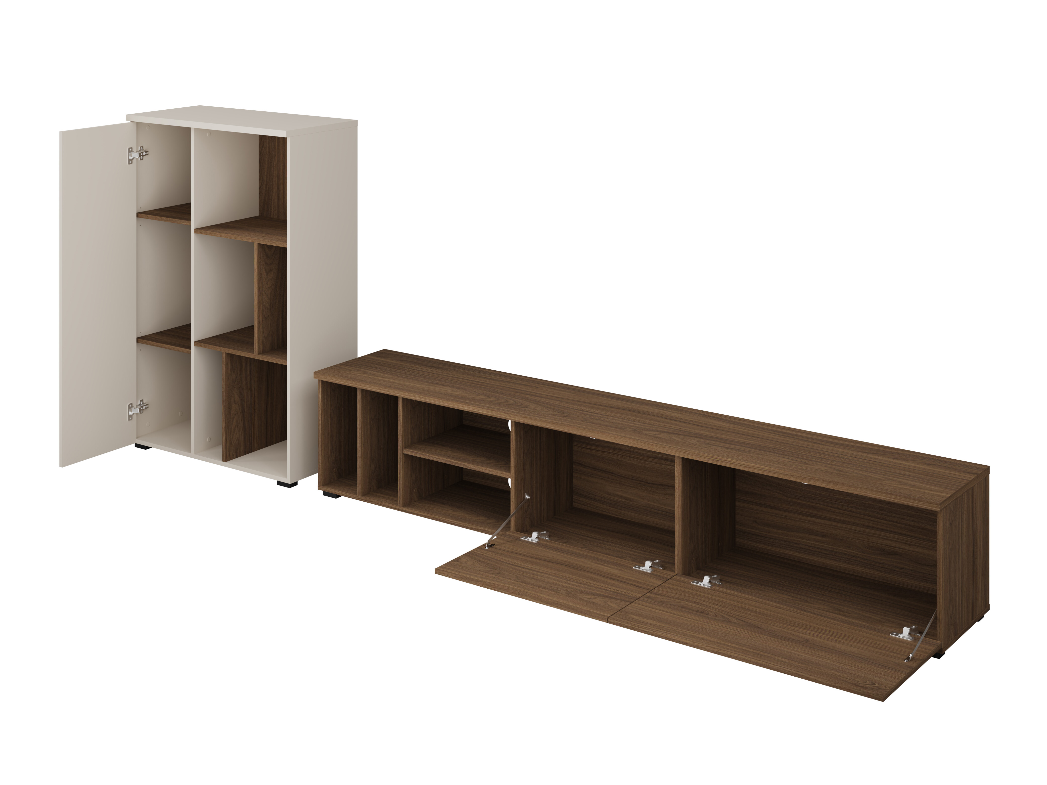 Ensemble de salon Austin 399 (Noyer + Cachemire)