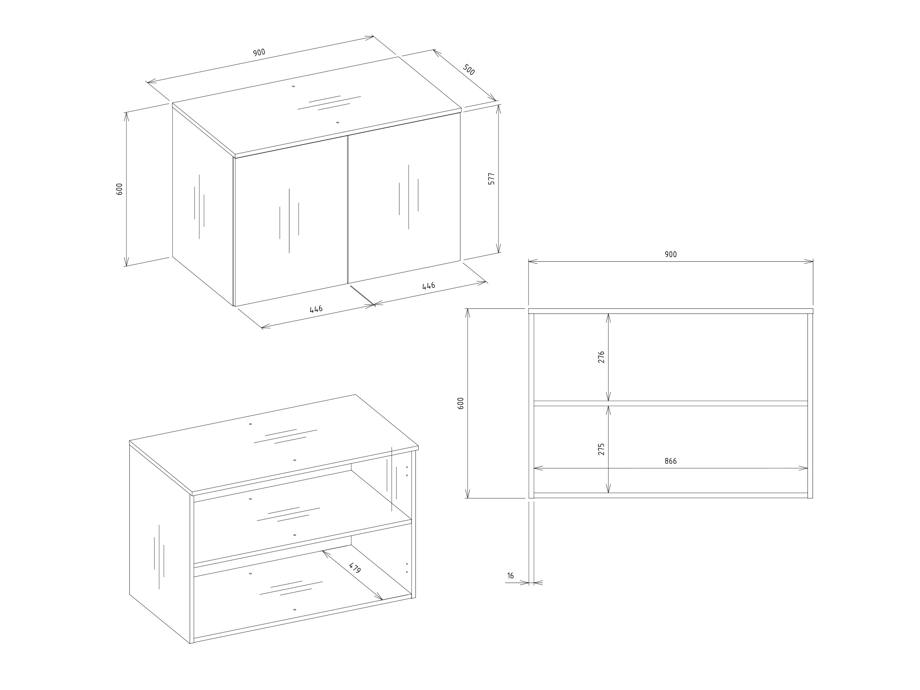 Armoire Mandeville 408 (Chêne Artisan)