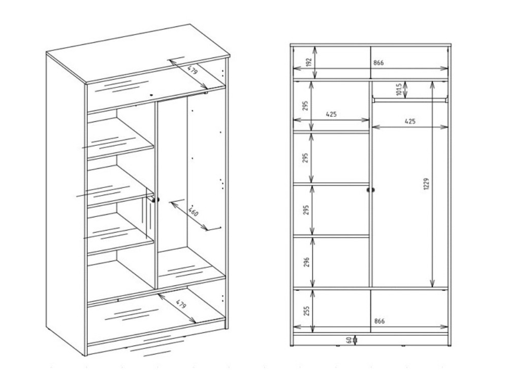 Armoire Mandeville 408 (Chêne Artisan)