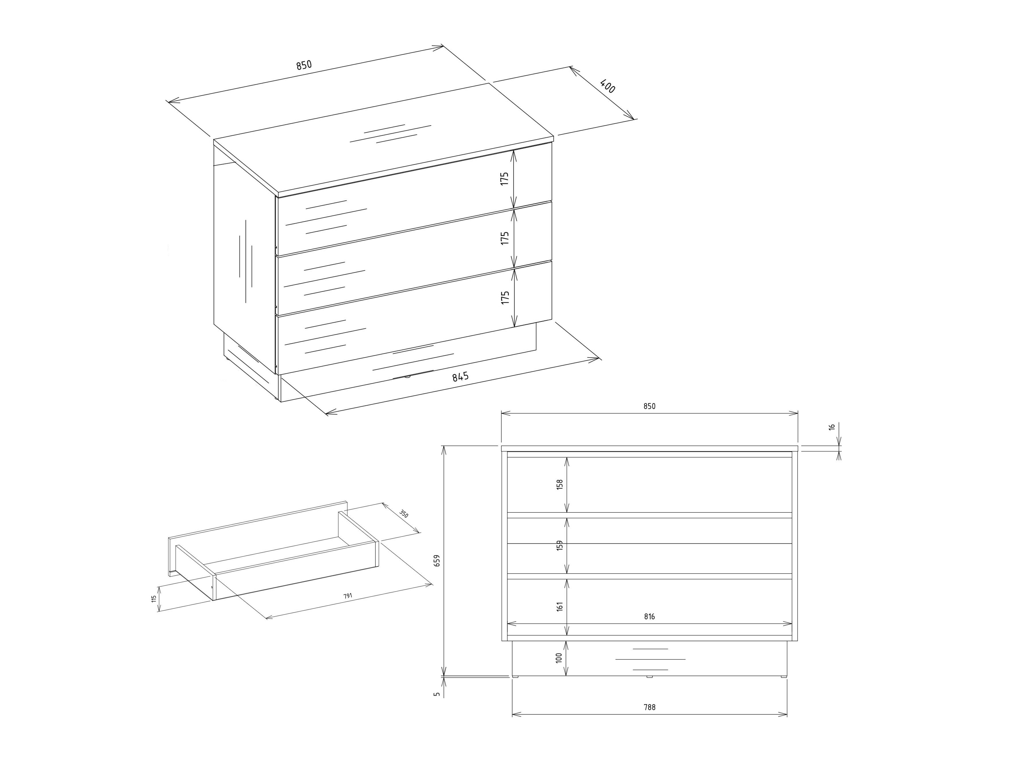 Commode Mandeville 405 (Cachemire)