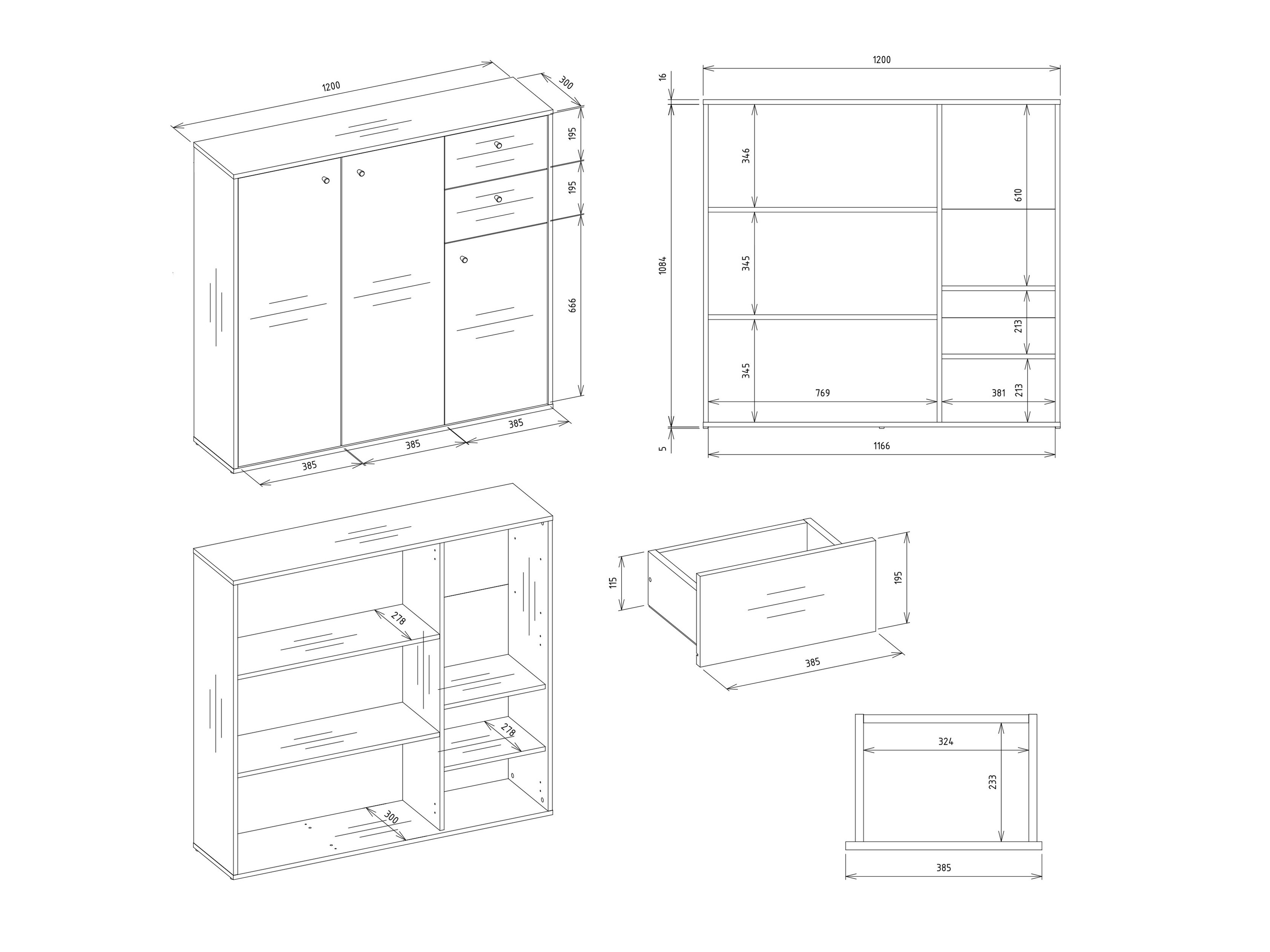 Commode Mandeville 407 (Blanc)