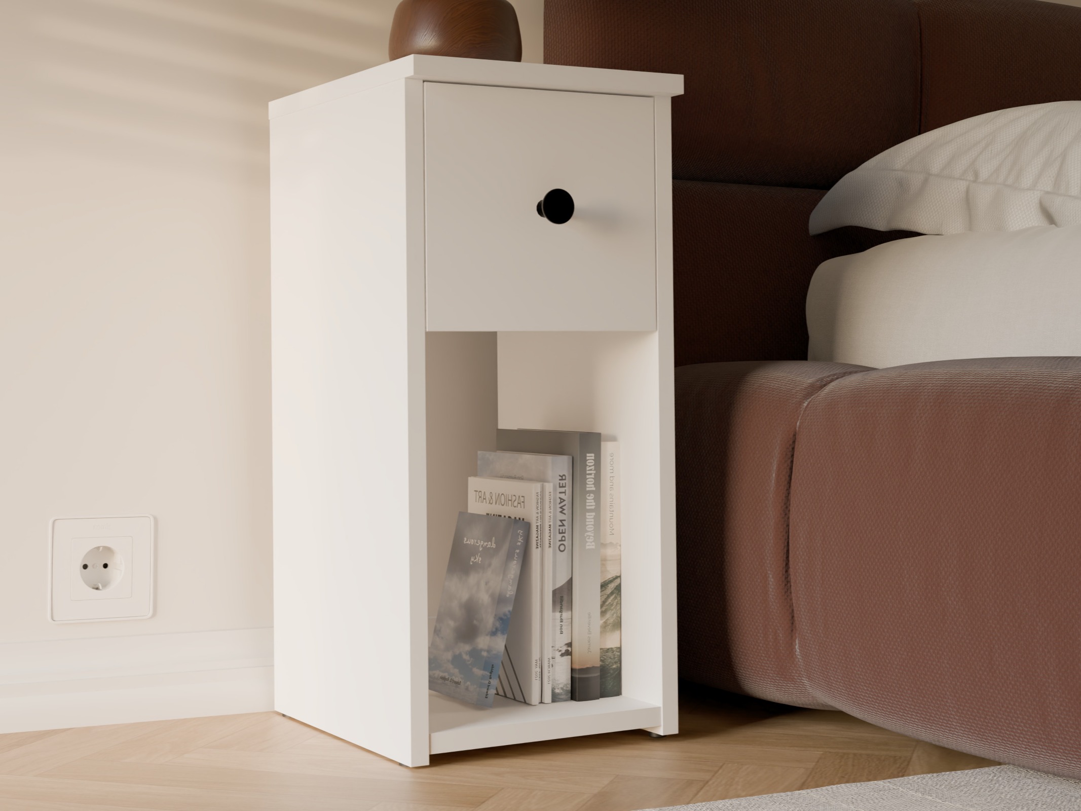 Table de chevet Mandeville 409 (Blanc)