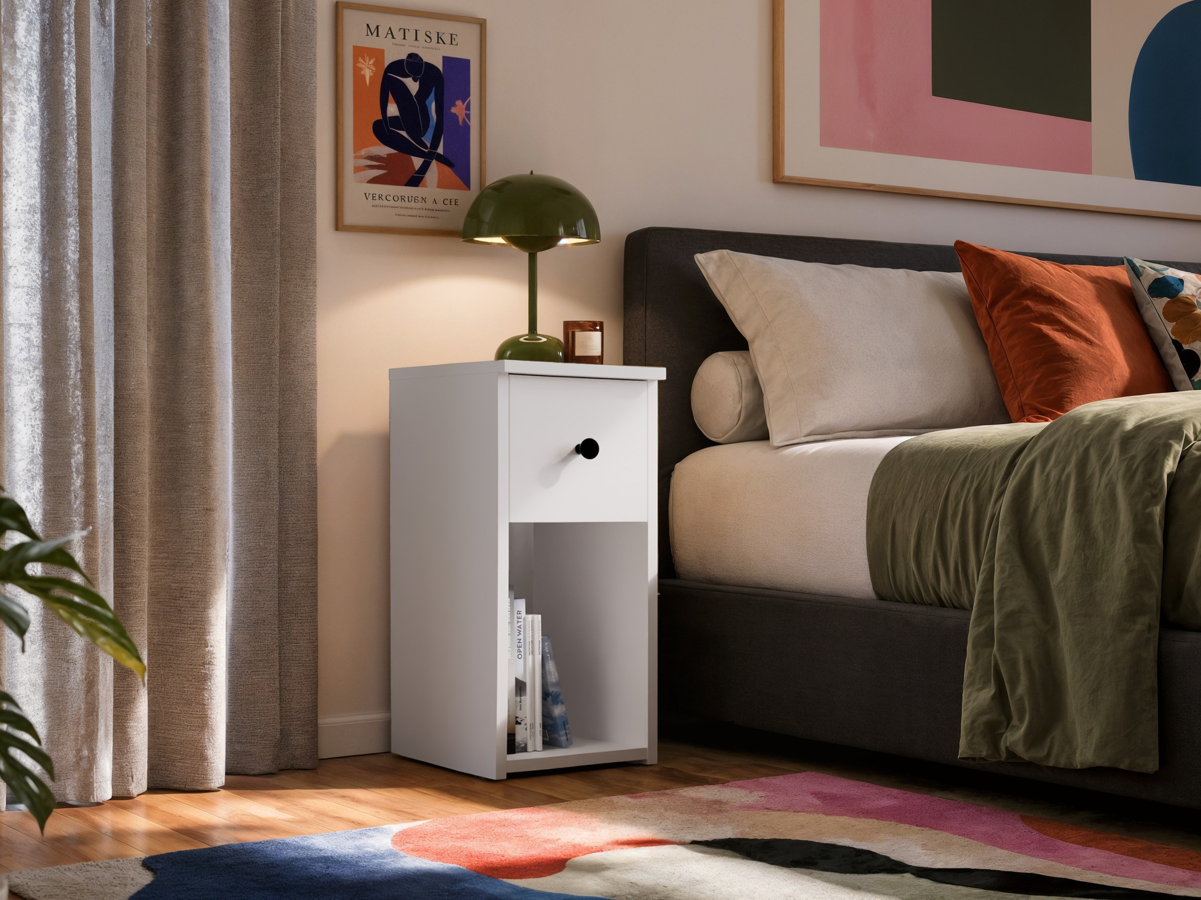 Table de chevet Mandeville 409 (Blanc)