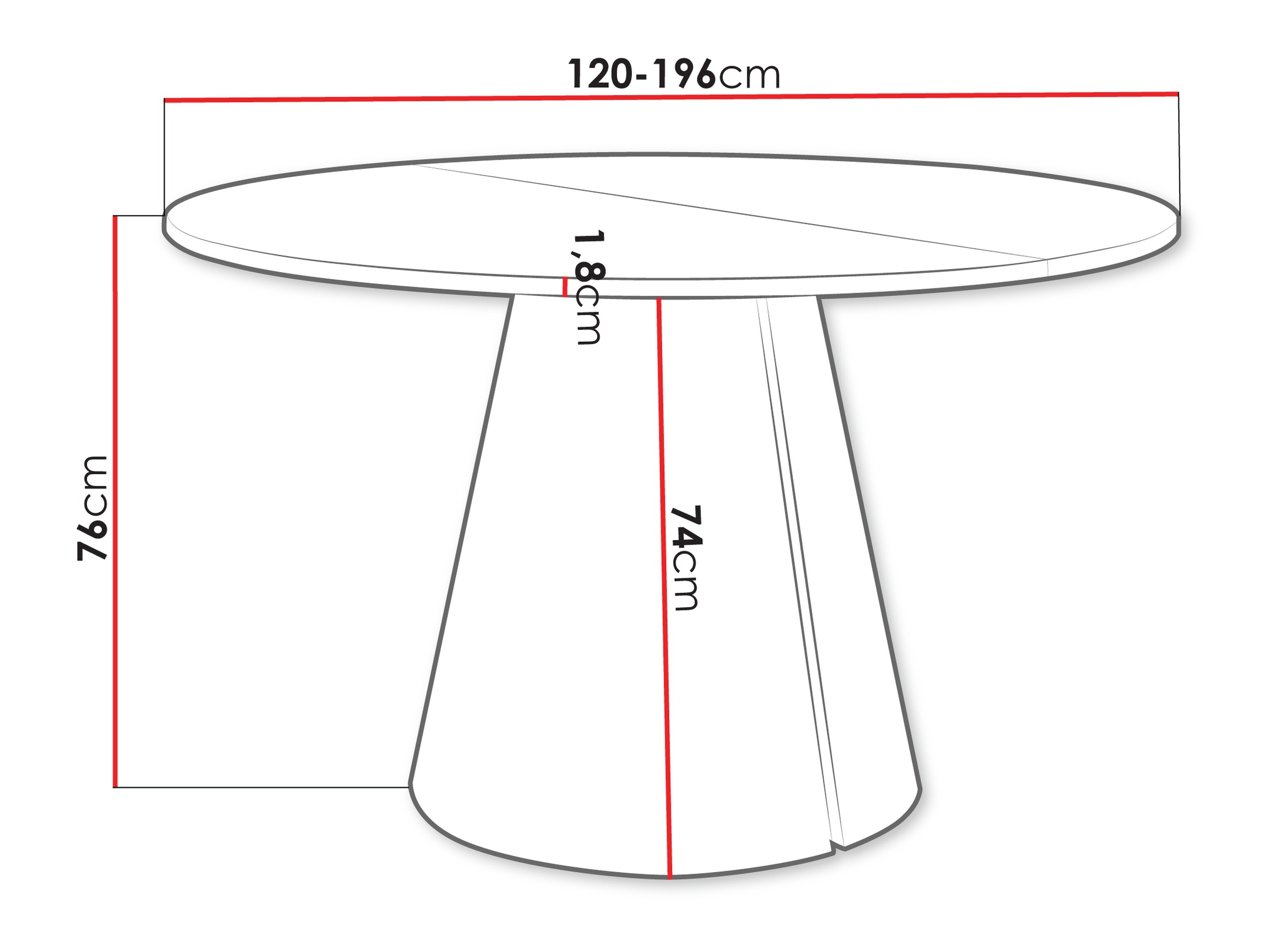 Table Oswego 168