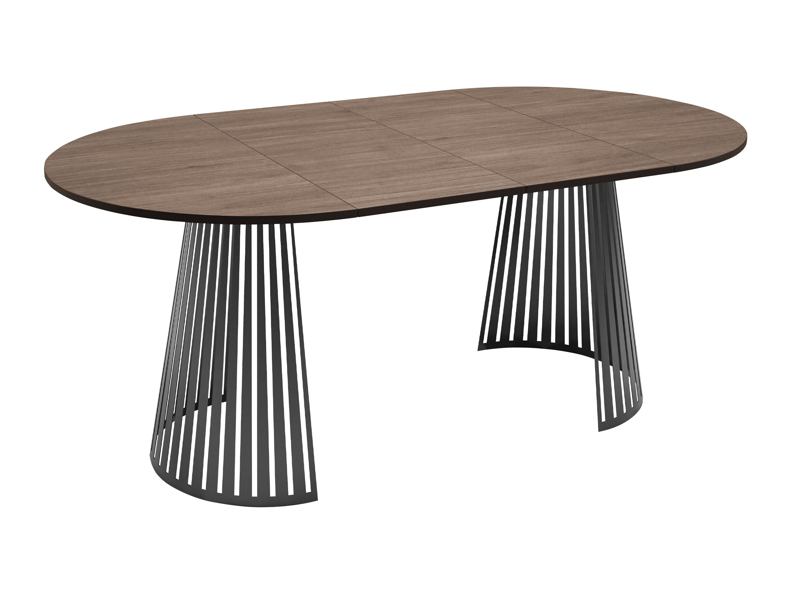 Table Prudentia II (Marbre noir + Marron)