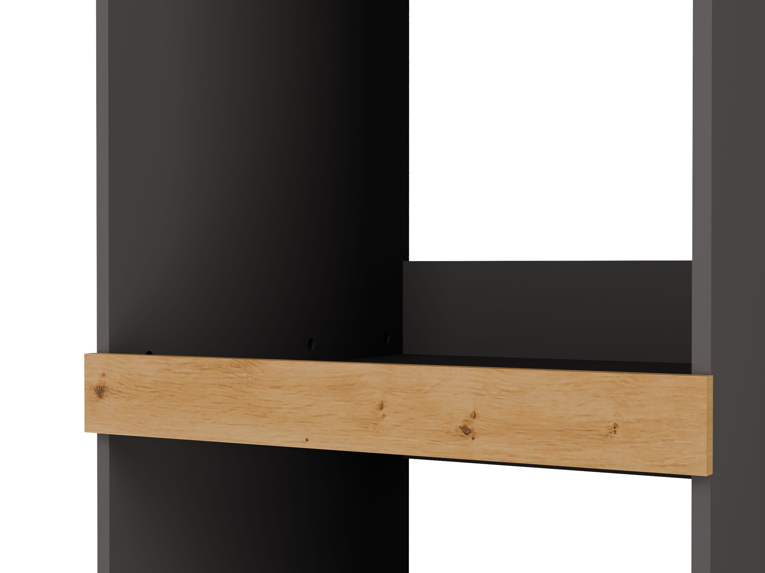 Colonne de salle de bain Balelbo 108 (Anthracite + Chêne Artisan)