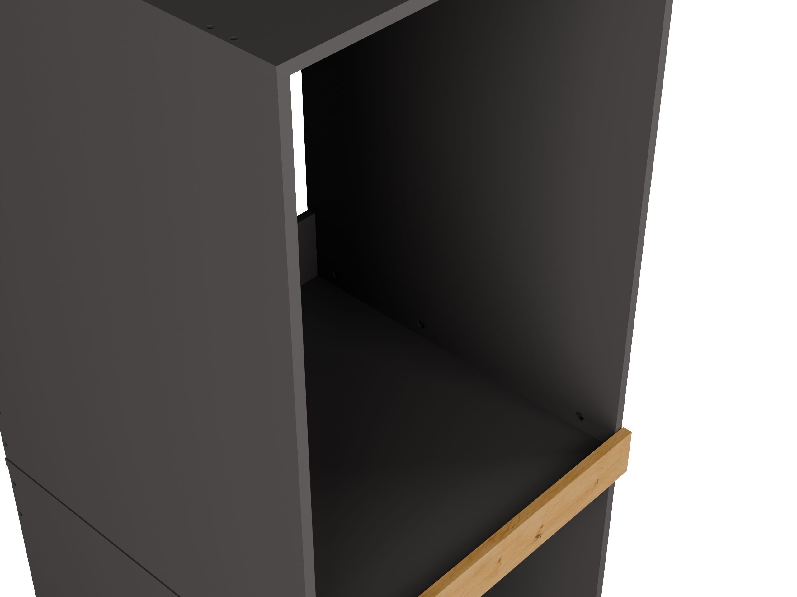Colonne de salle de bain Balelbo 108 (Anthracite + Chêne Artisan)
