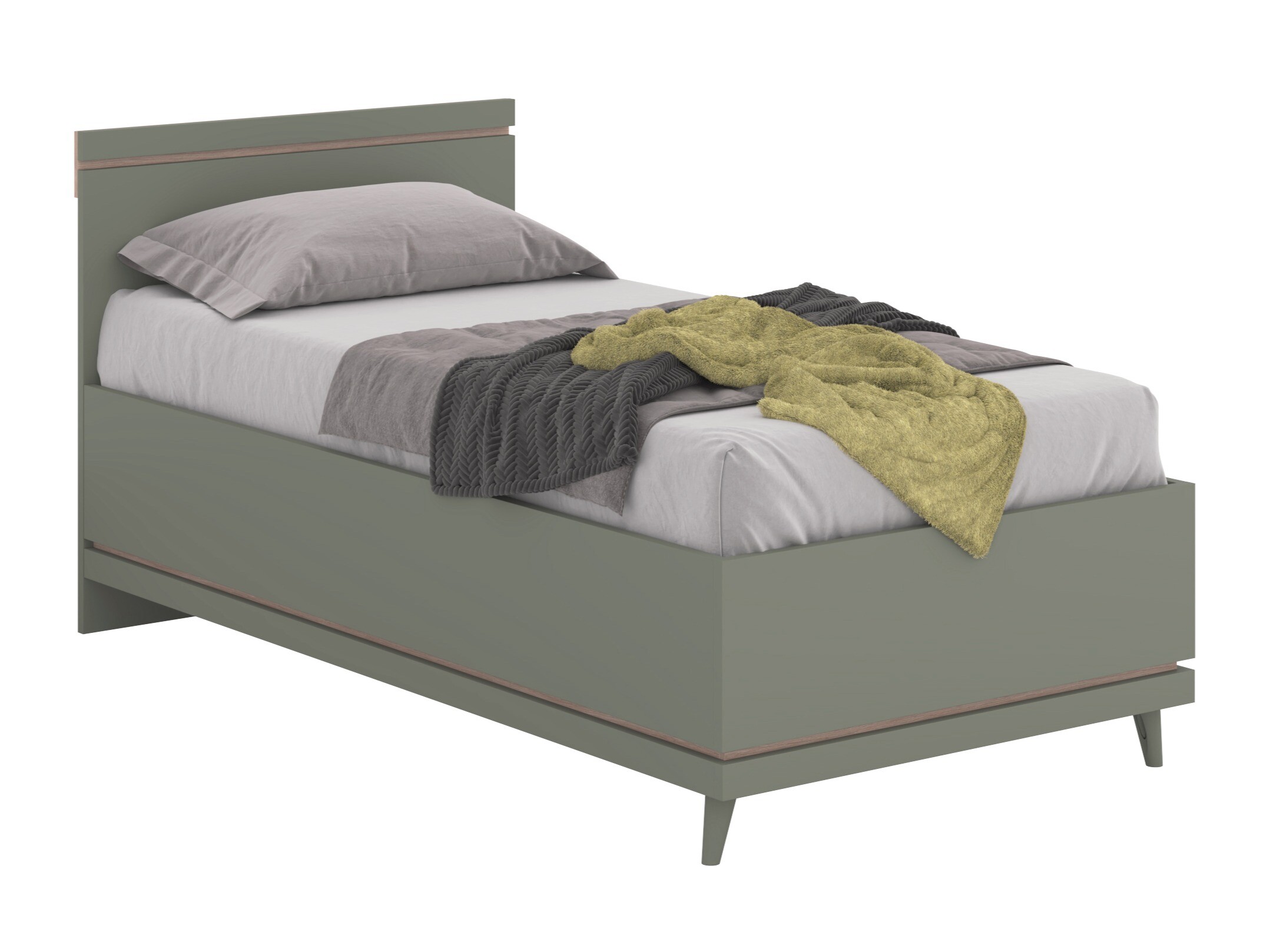 Lit Fertalu 107 (Vert + Chêne)
