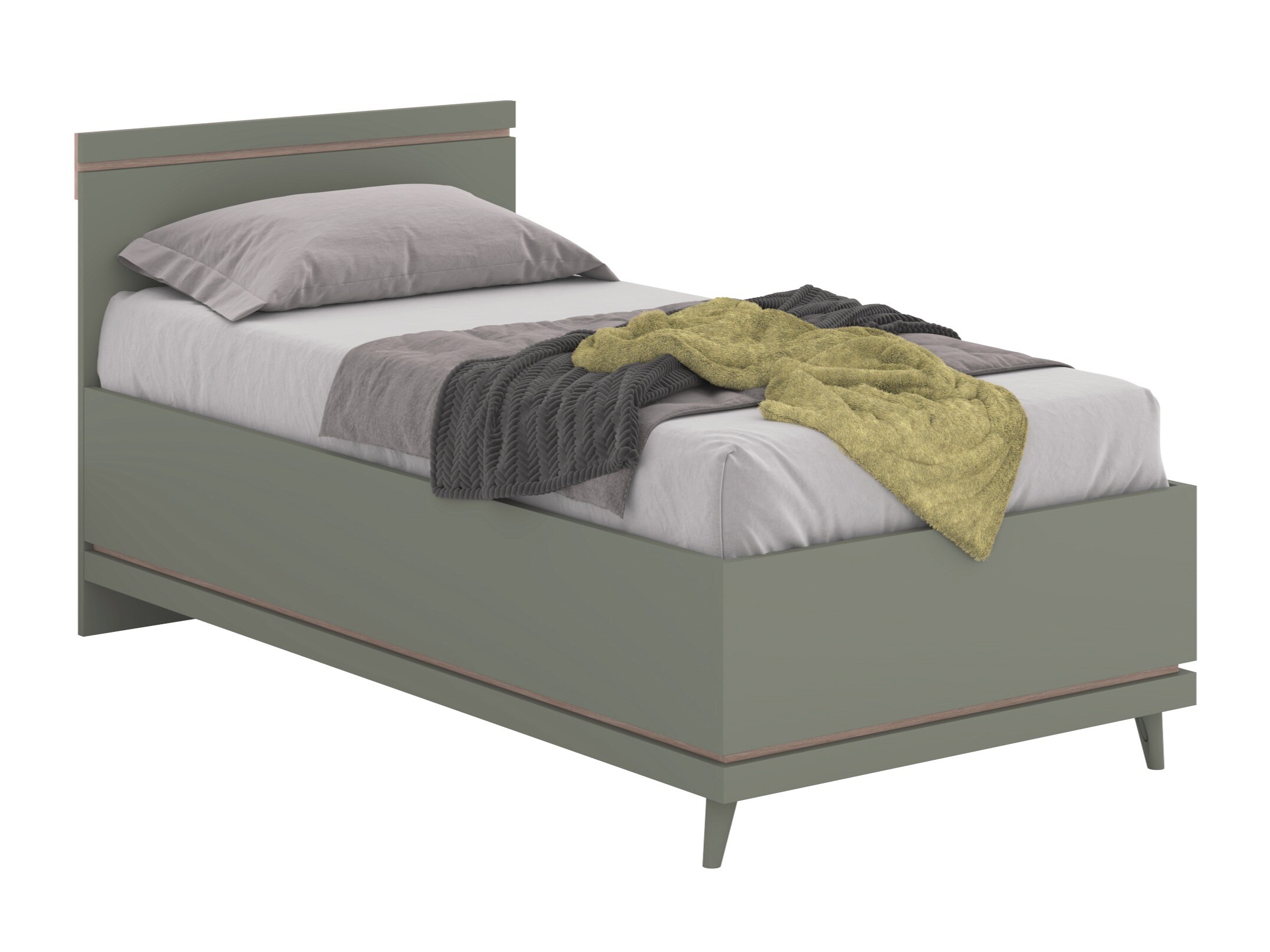 Lit Fertalu 107 (Vert + Chêne)
