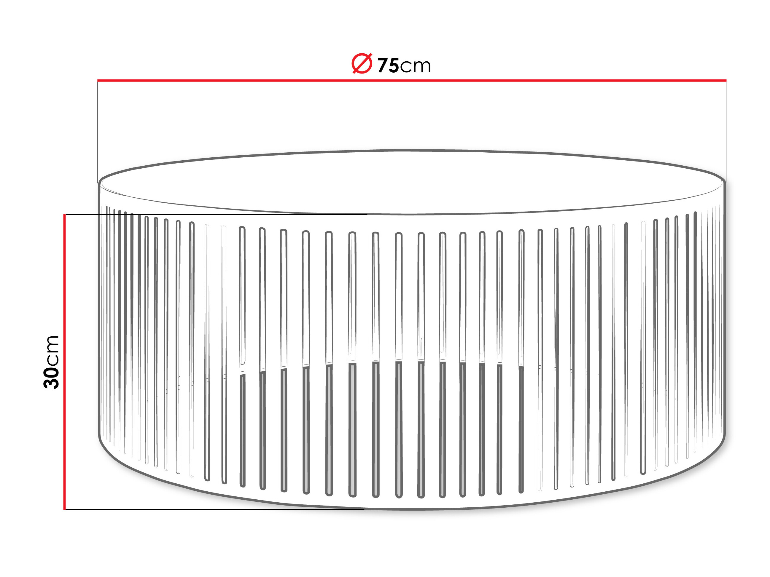 Table basse Prunis (Noyer + Noir)