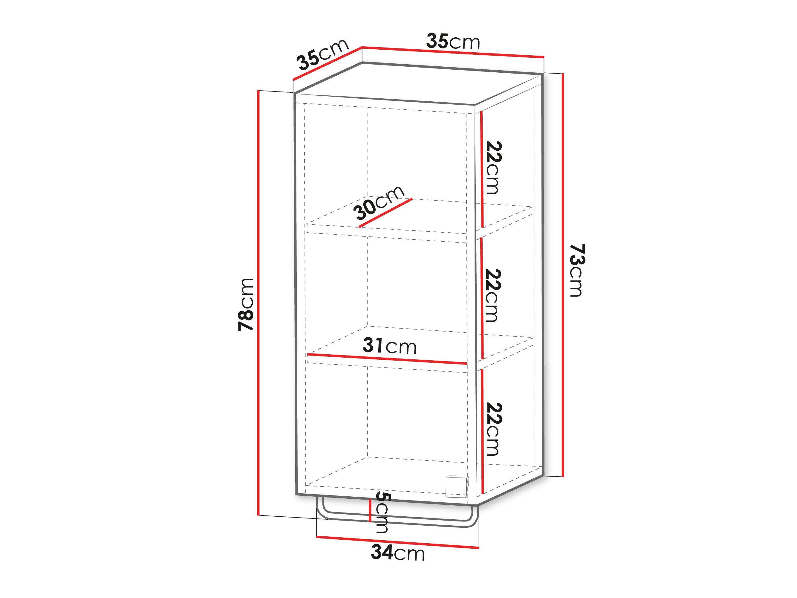 Armoire de salle de bain murale Gratal