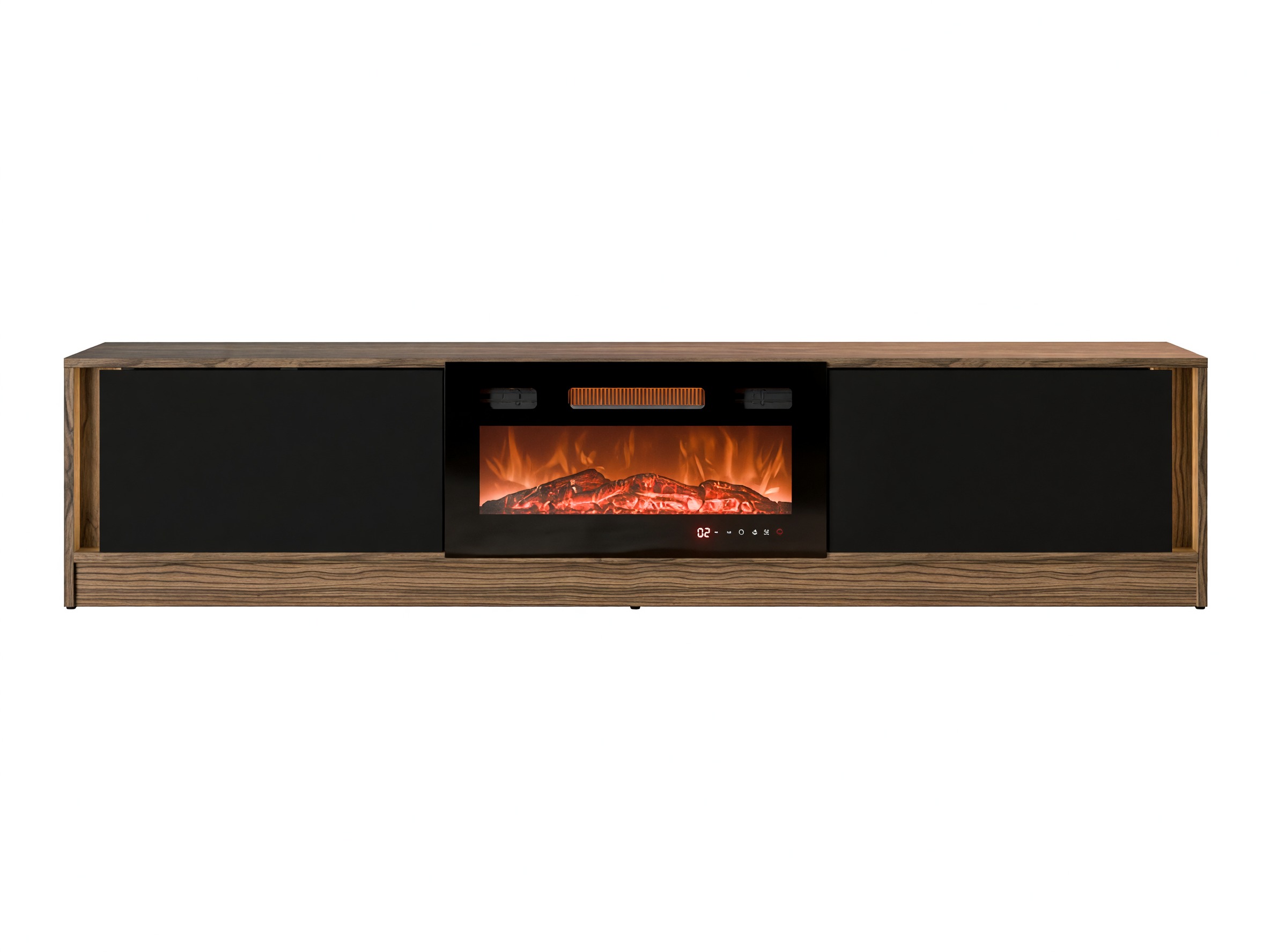 Meuble TV Charlotte 217 (Noyer + Noir)