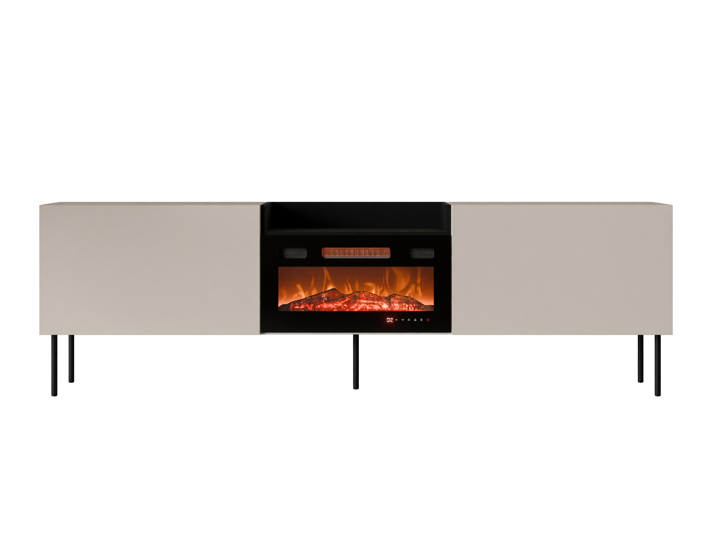 Meuble TV Charlotte 216 (Cachemire + Noir)