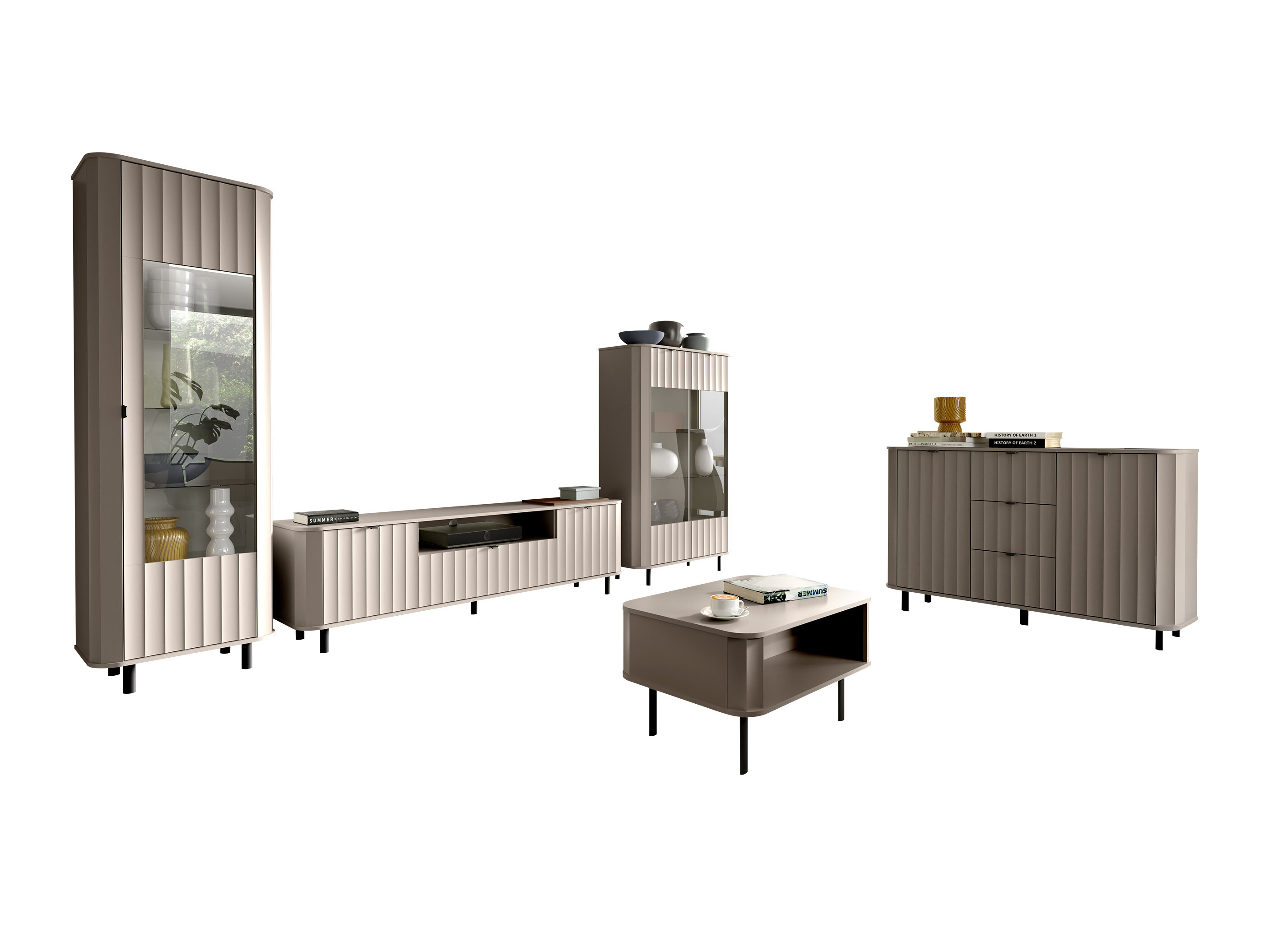 Ensemble de salon Larala 110 (Beige gris)