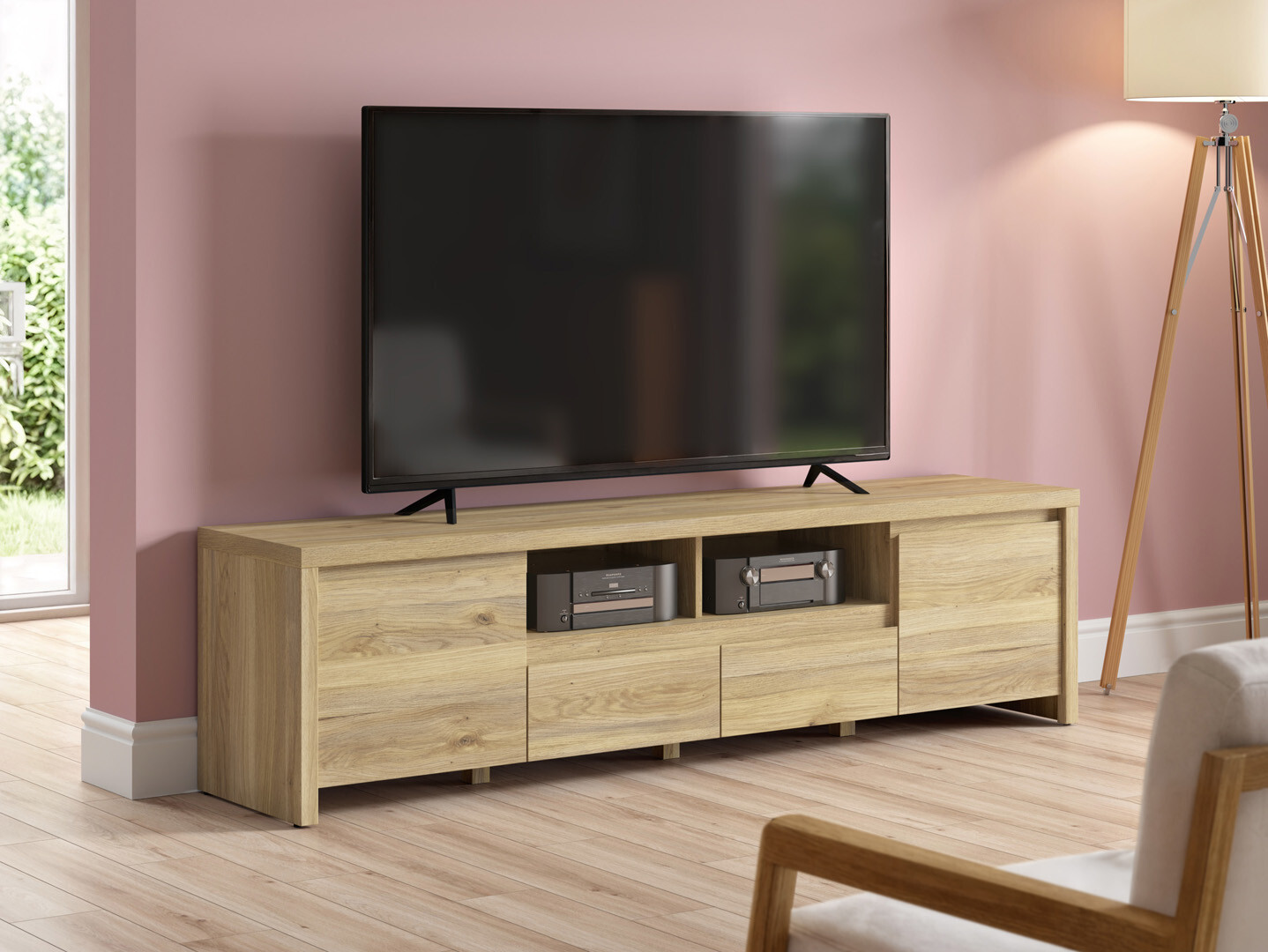 Meuble TV Nolroma 143 (Chêne)