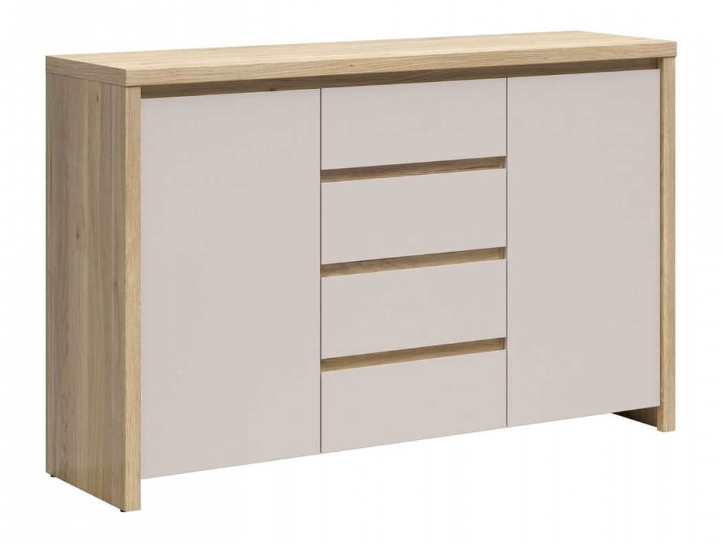 Commode Nolroma 103 (Chêne + Cachemire)