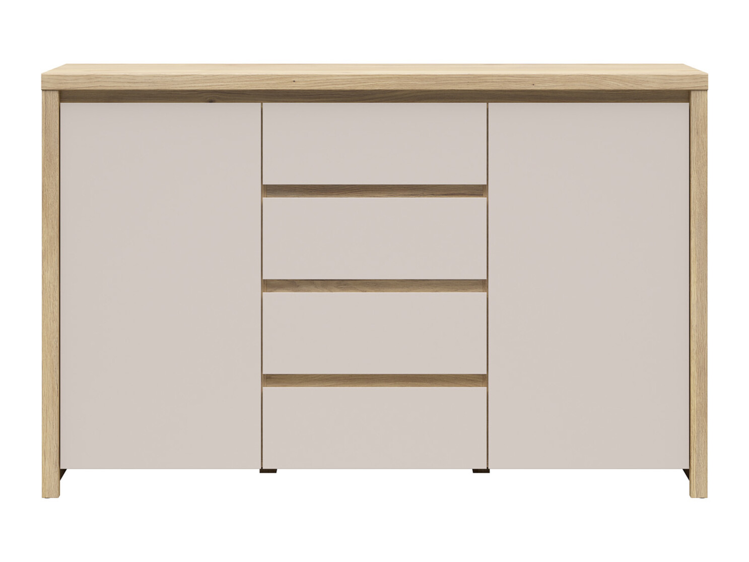 Commode Nolroma 103 (Chêne + Cachemire)