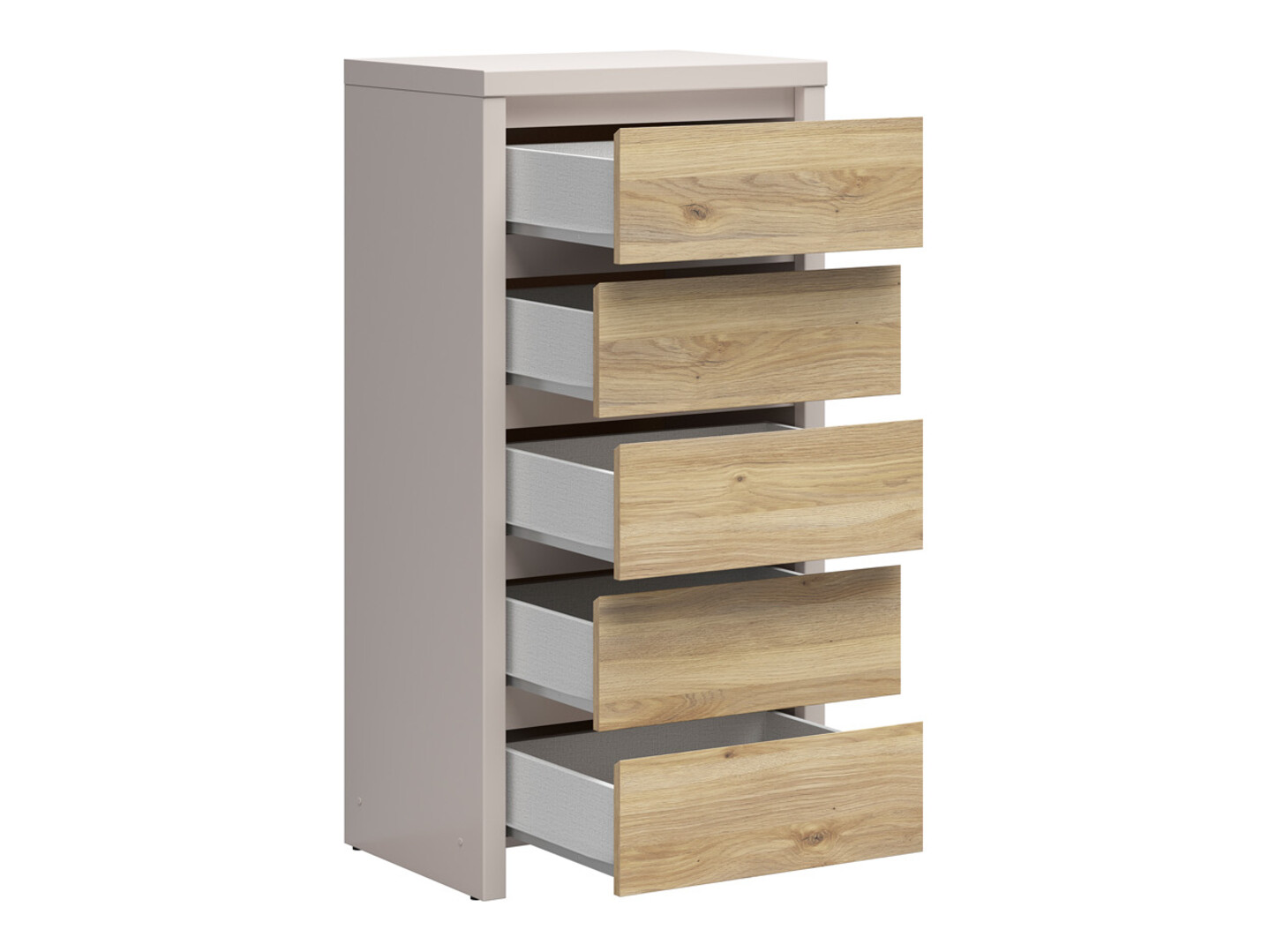 Commode Nolroma 106 (Cachemire + Chêne)