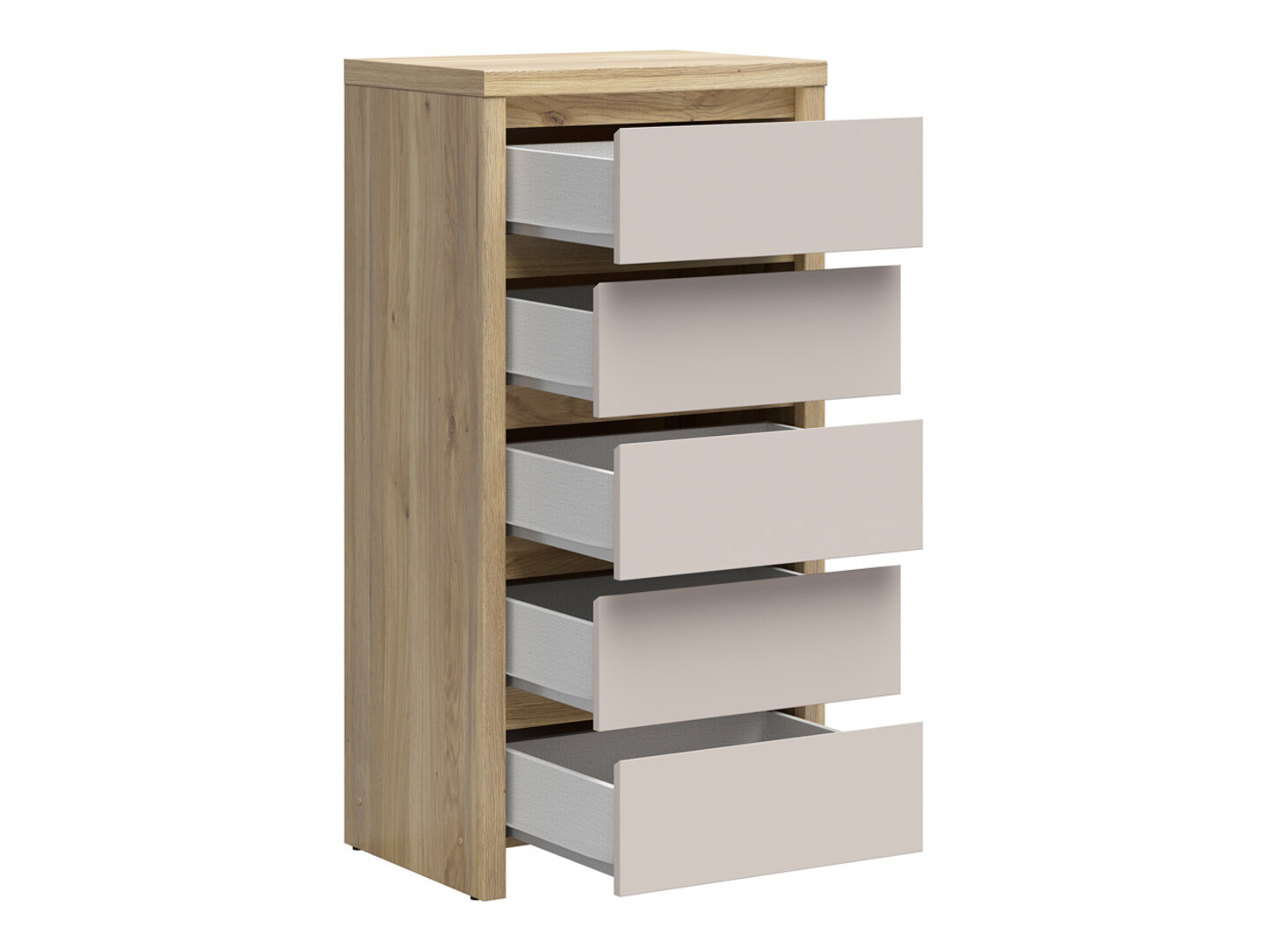 Commode Nolroma 106 (Chêne + Cachemire)