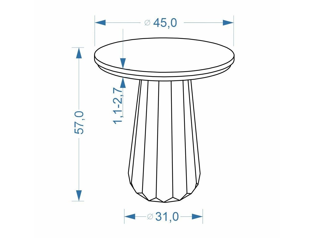Table d'appoint Houston 2222
