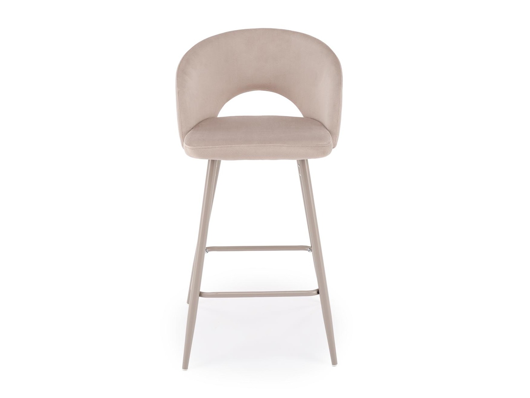 Chaise de bar mi-hauteur Houston 881 (Beige clair + Cachemire)