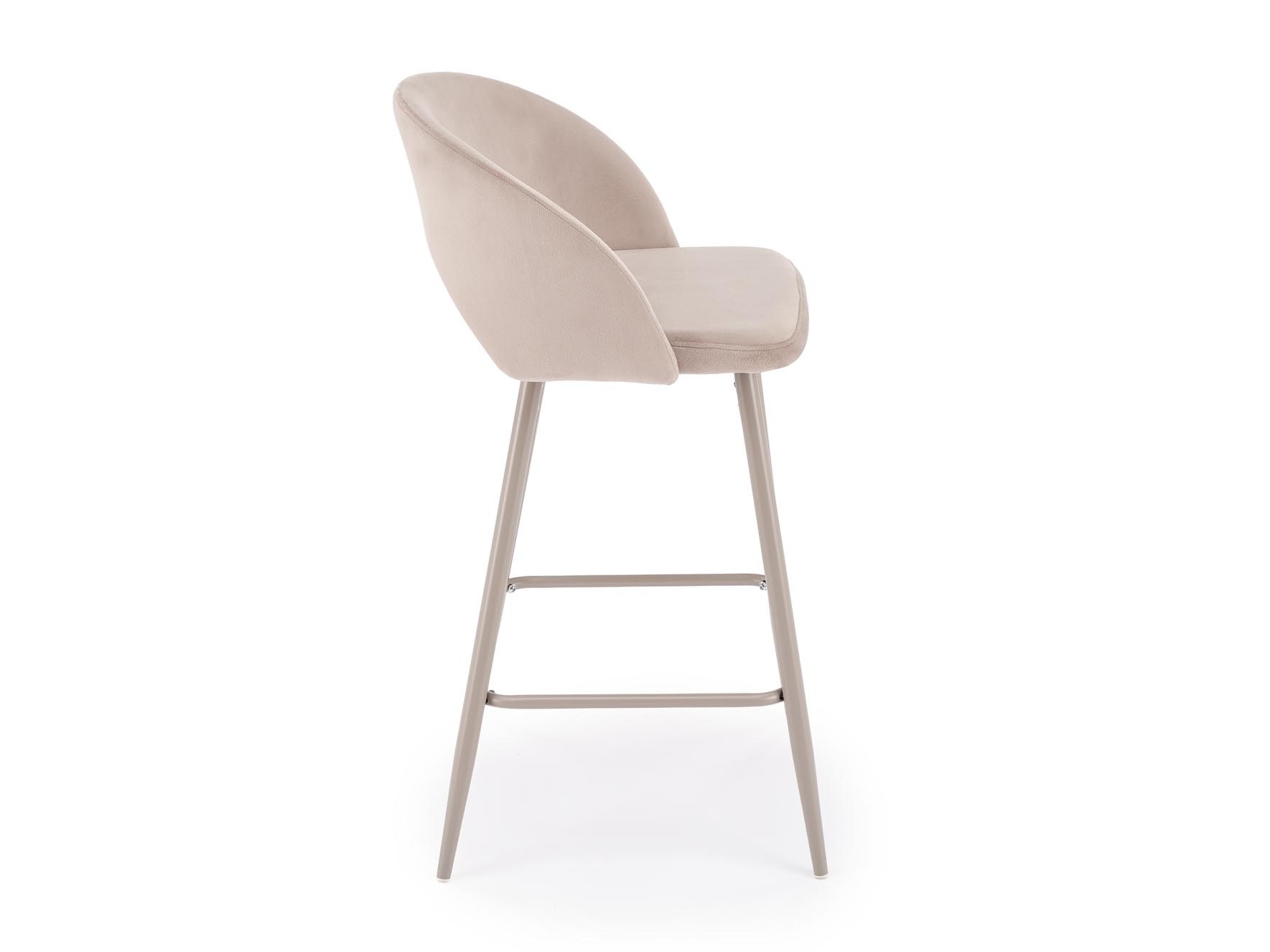 Chaise de bar mi-hauteur Houston 881 (Beige clair + Cachemire)
