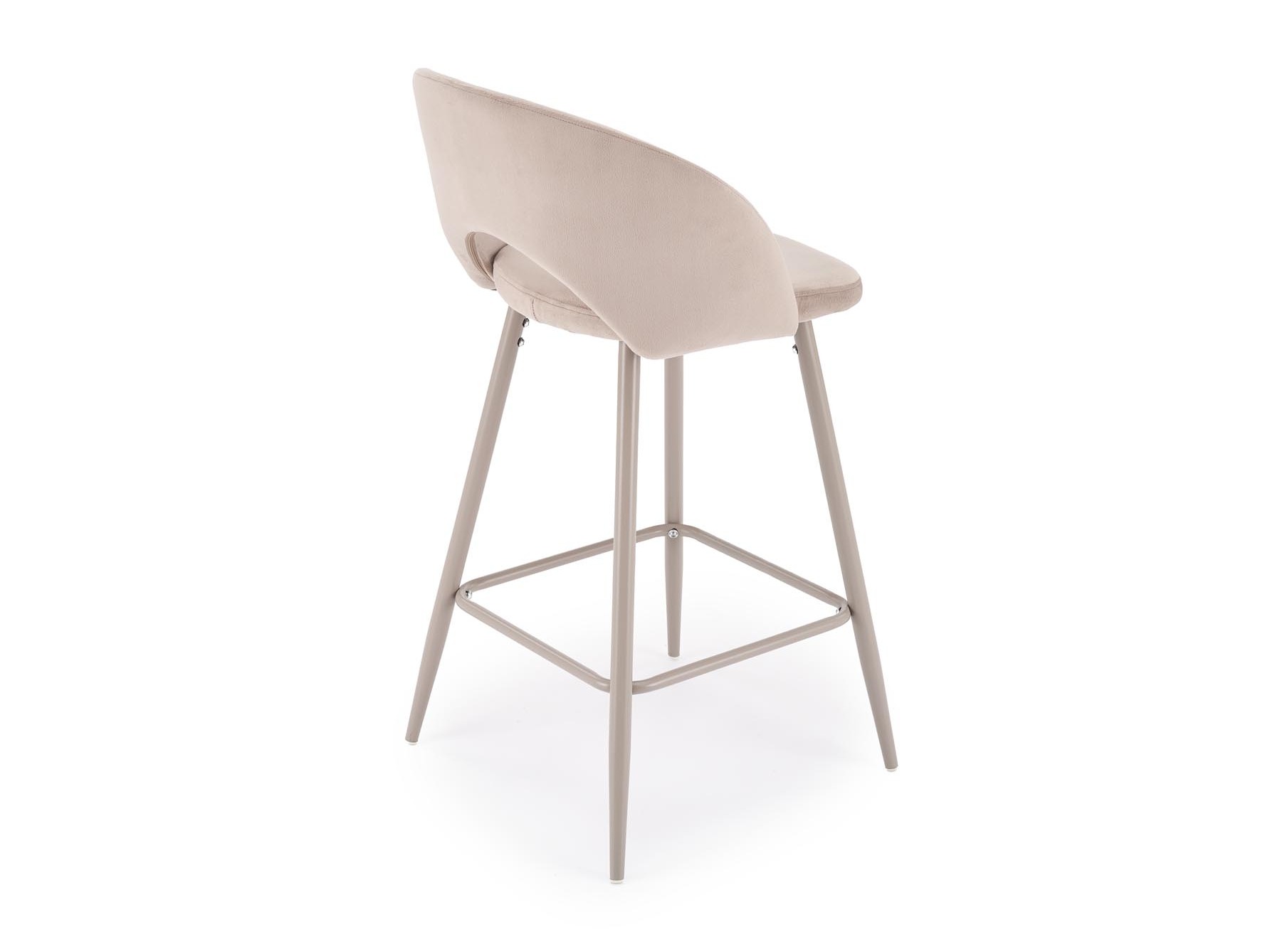 Chaise de bar mi-hauteur Houston 881 (Beige clair + Cachemire)