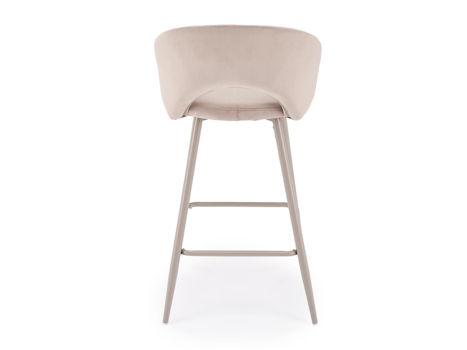 Chaise de bar mi-hauteur Houston 881 (Beige clair + Cachemire)