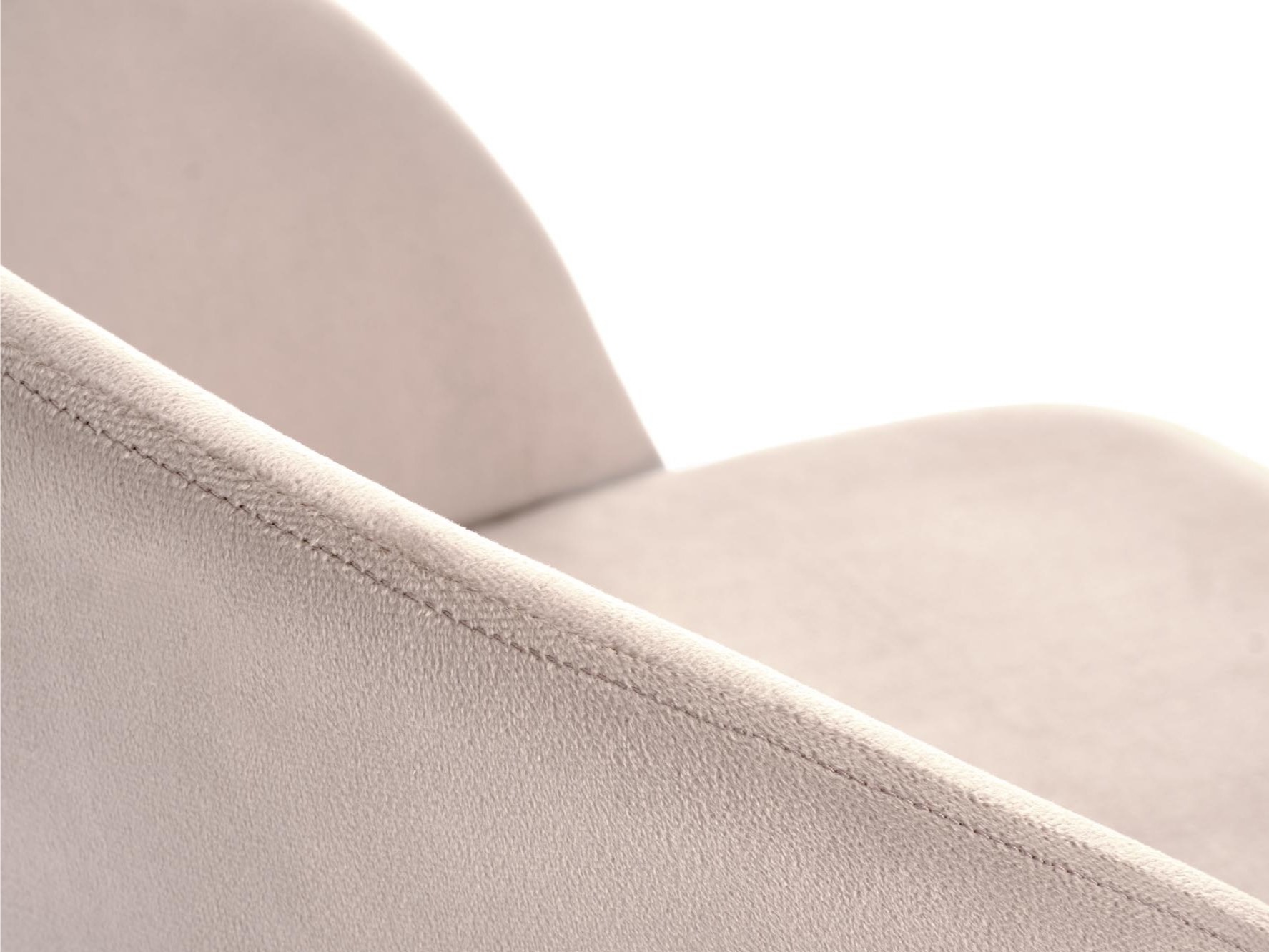 Chaise de bar mi-hauteur Houston 881 (Beige clair + Cachemire)