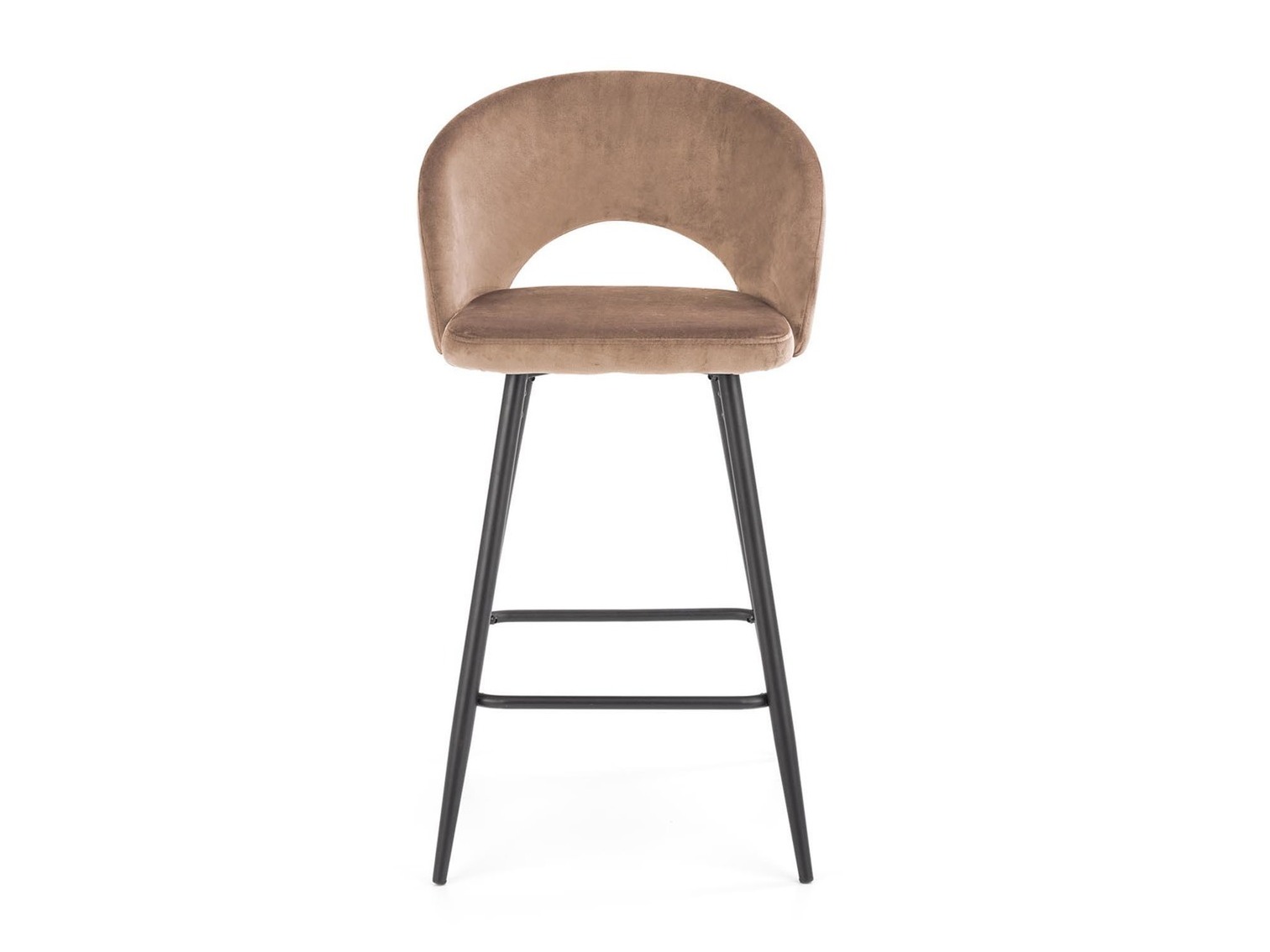 Chaise de bar mi-hauteur Houston 881 (Beige + Noir)