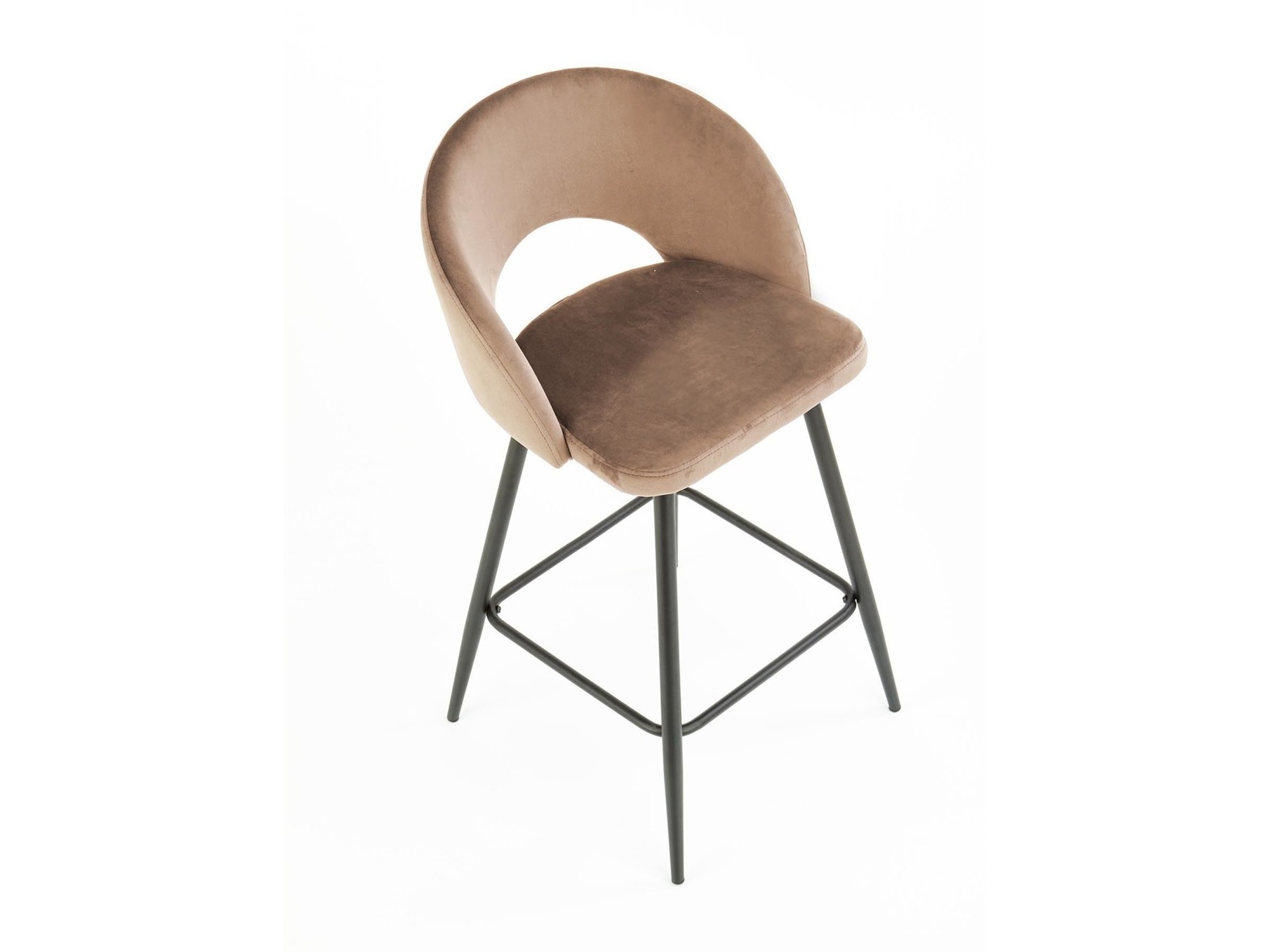 Chaise de bar mi-hauteur Houston 881 (Beige + Noir)