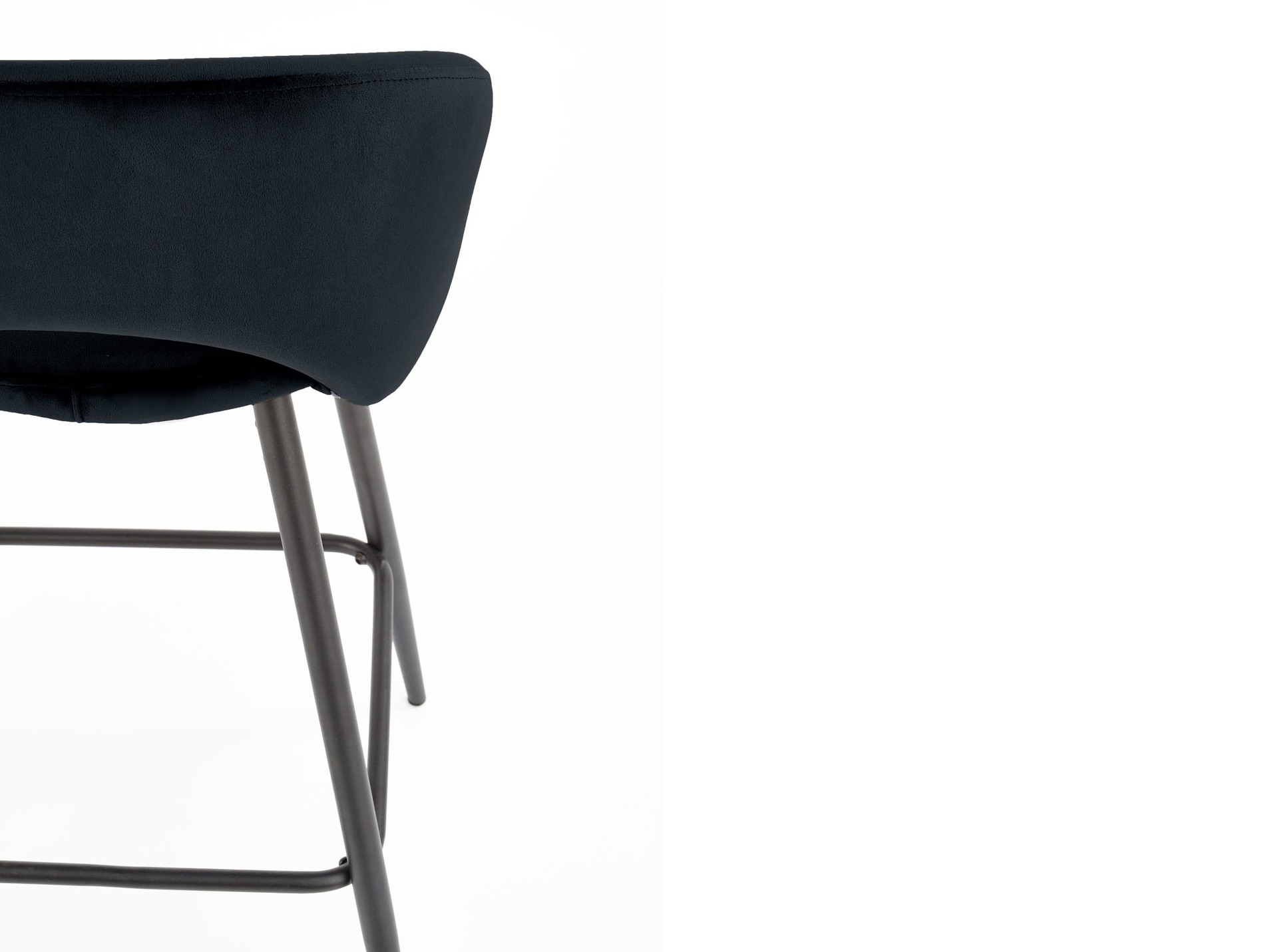 Chaise de bar mi-hauteur Houston 881 (Noir)