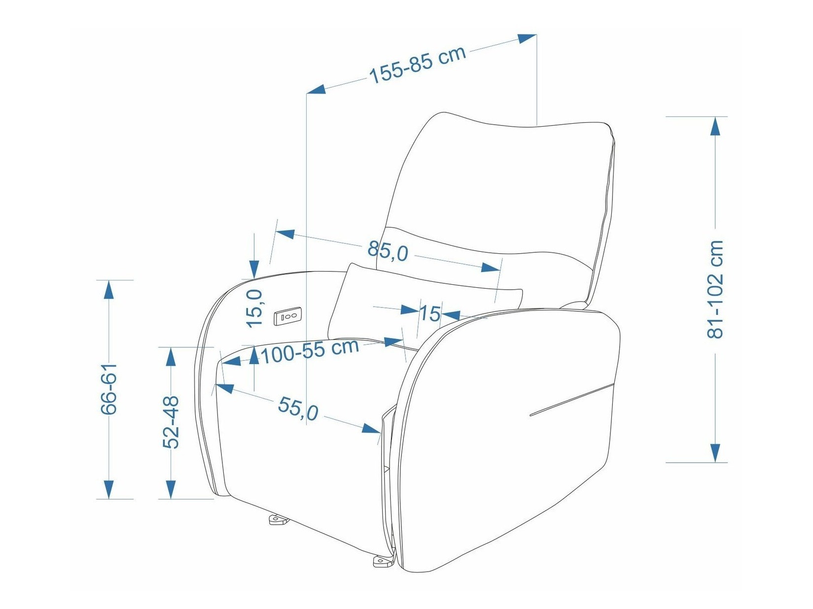 Fauteuil inclinable Houston 2226 (Maloy 11)