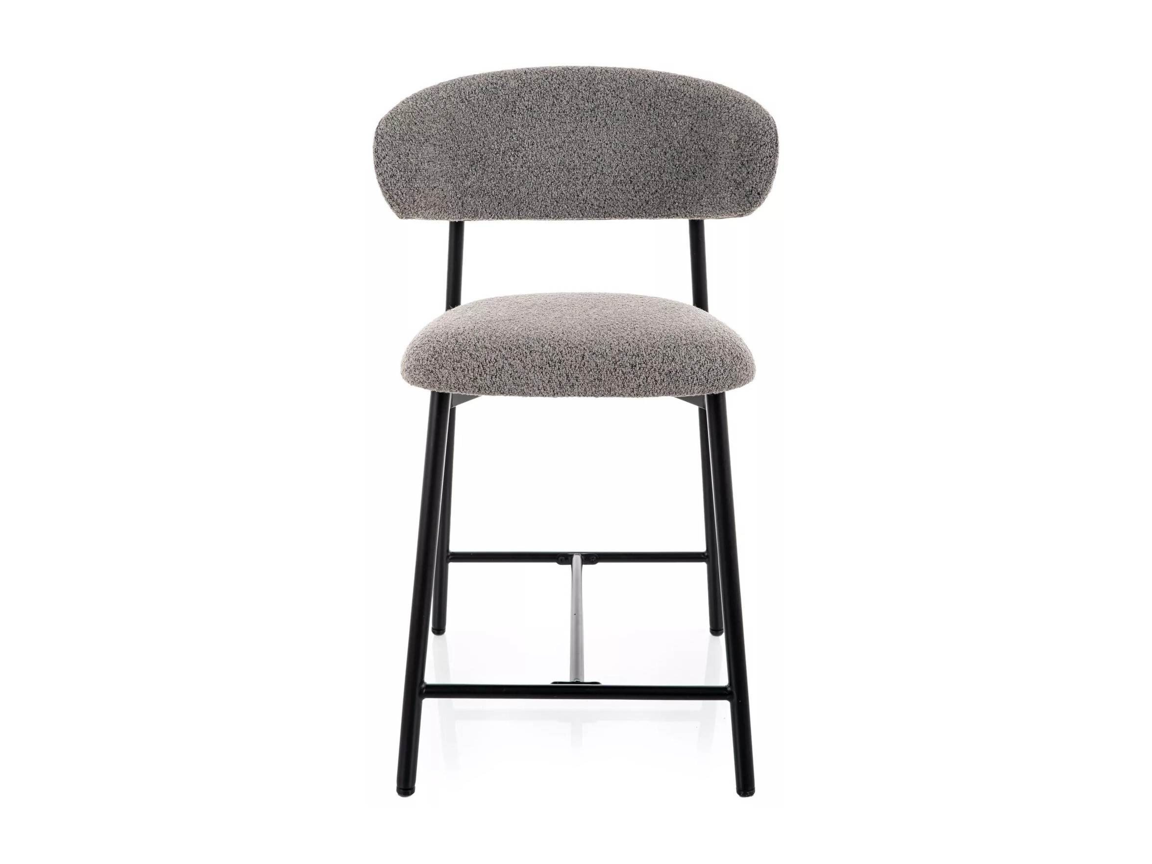 Chaise de bar mi-hauteur Detroit 1062 (Gris + Noir)