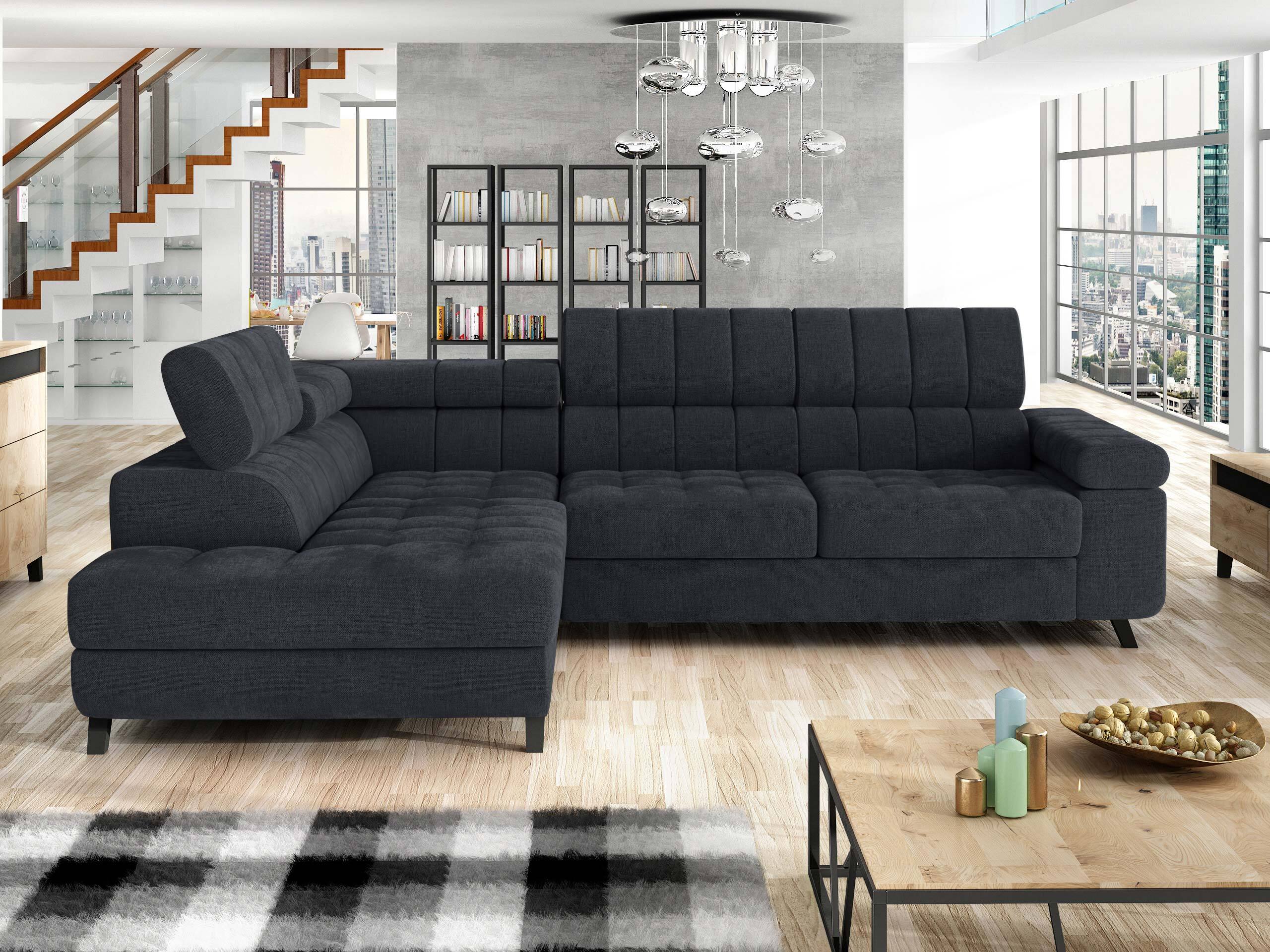 Canapé d'angle Comfivo Agnus (Spirit Black)