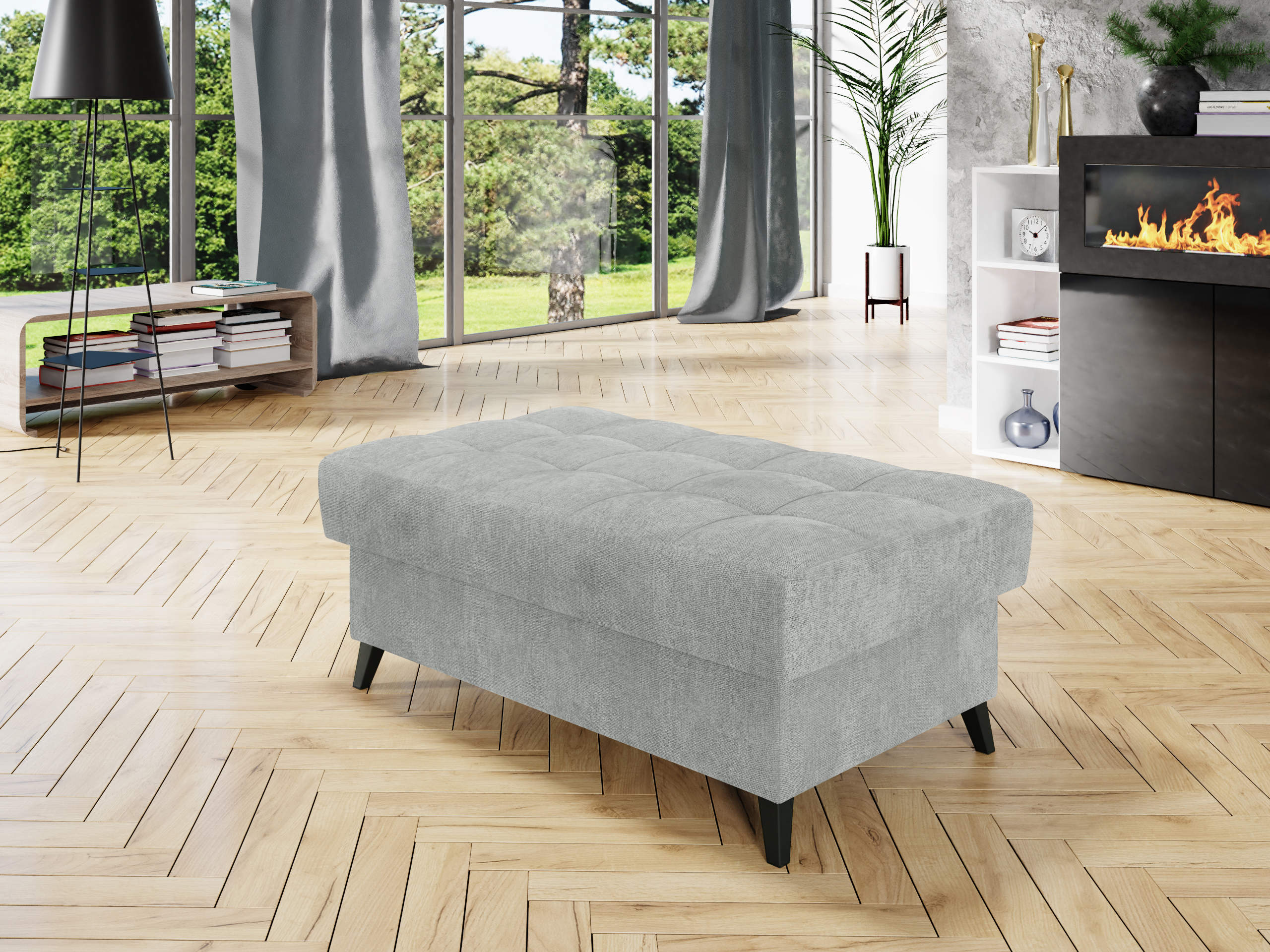 Banc rembourré Comfivo Agnus (Spirit Ash)
