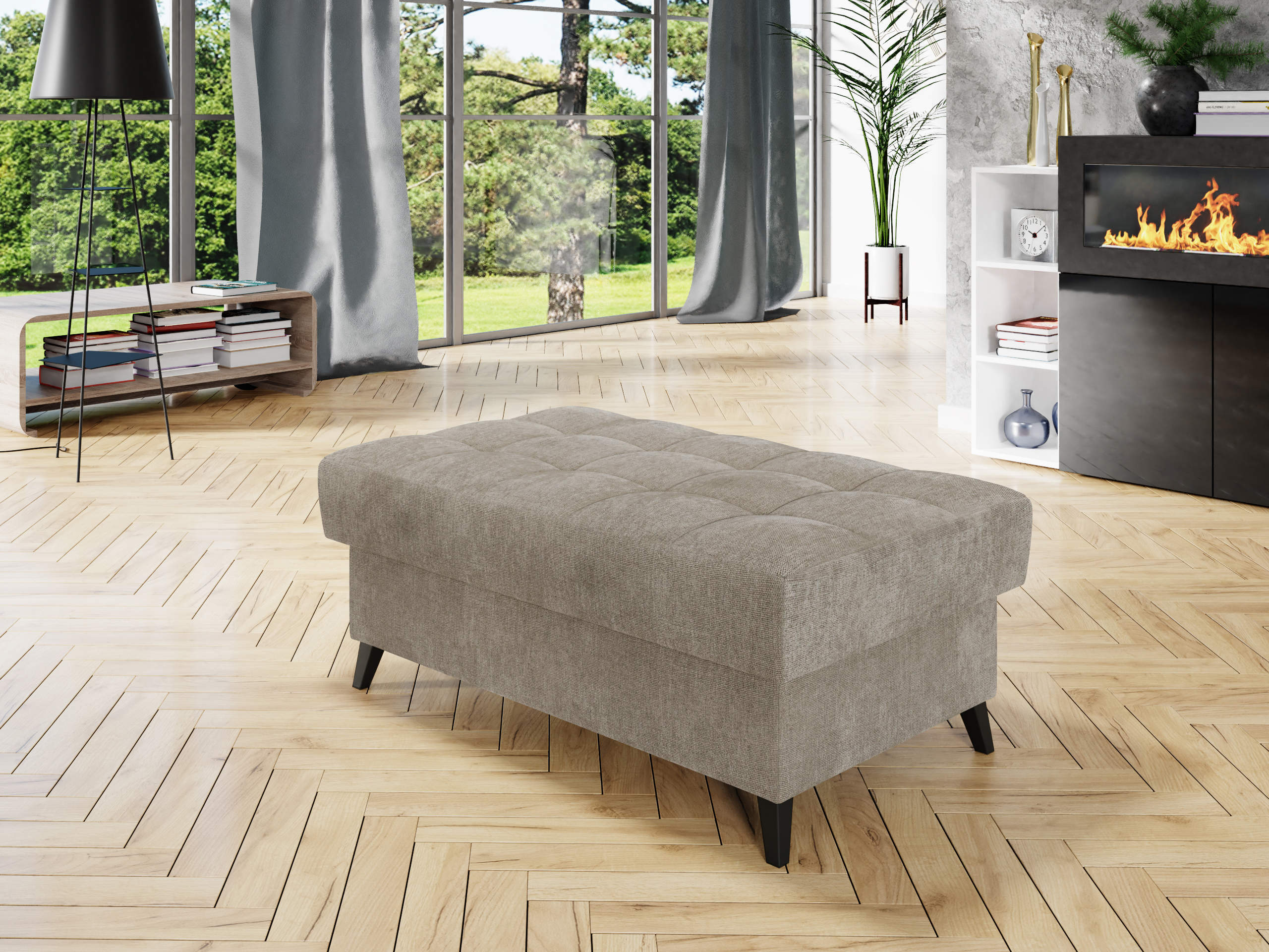 Banc rembourré Comfivo Agnus (Spirit Taupe)